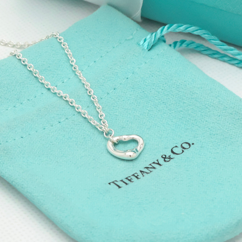 Tiffany & Co. Peretti 11mm Open Heart Bracelet Sterling Silver 925