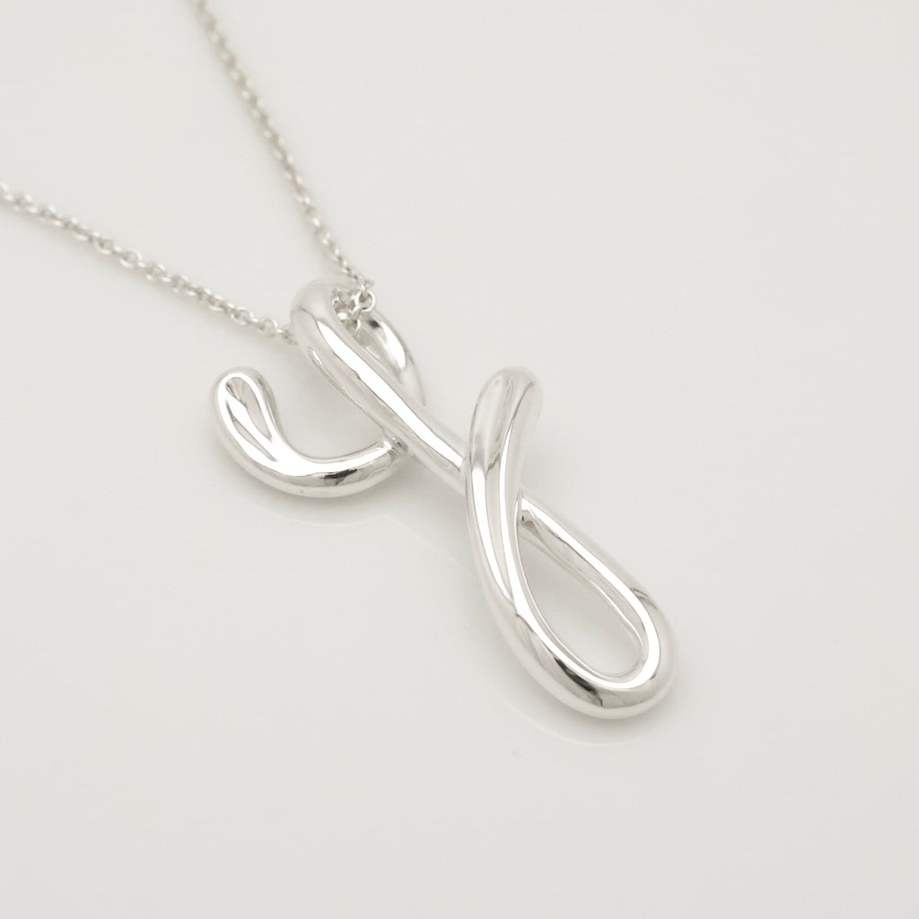 TIFFANY&Co. ラージ ノーツ レター Y イニシャル  ネックレス AG925