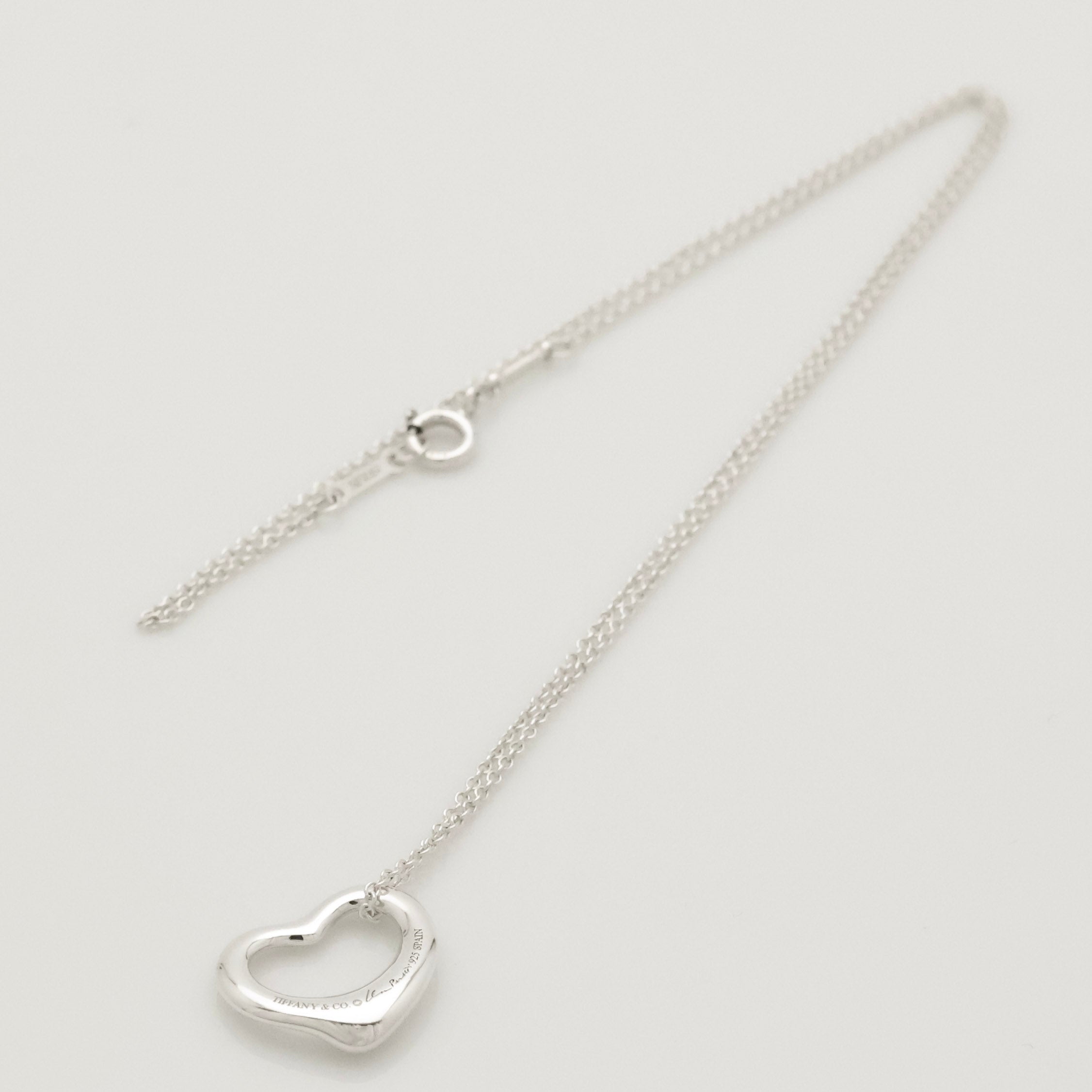 TIFFANY&Co. オープンハート 16mm エルサペレッティ ネックレス AG925