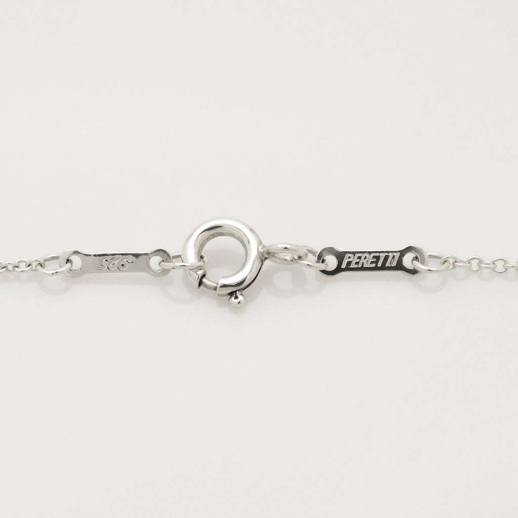 Tiffany & Co. Open Heart Pendant Necklace Sterling Silver 925