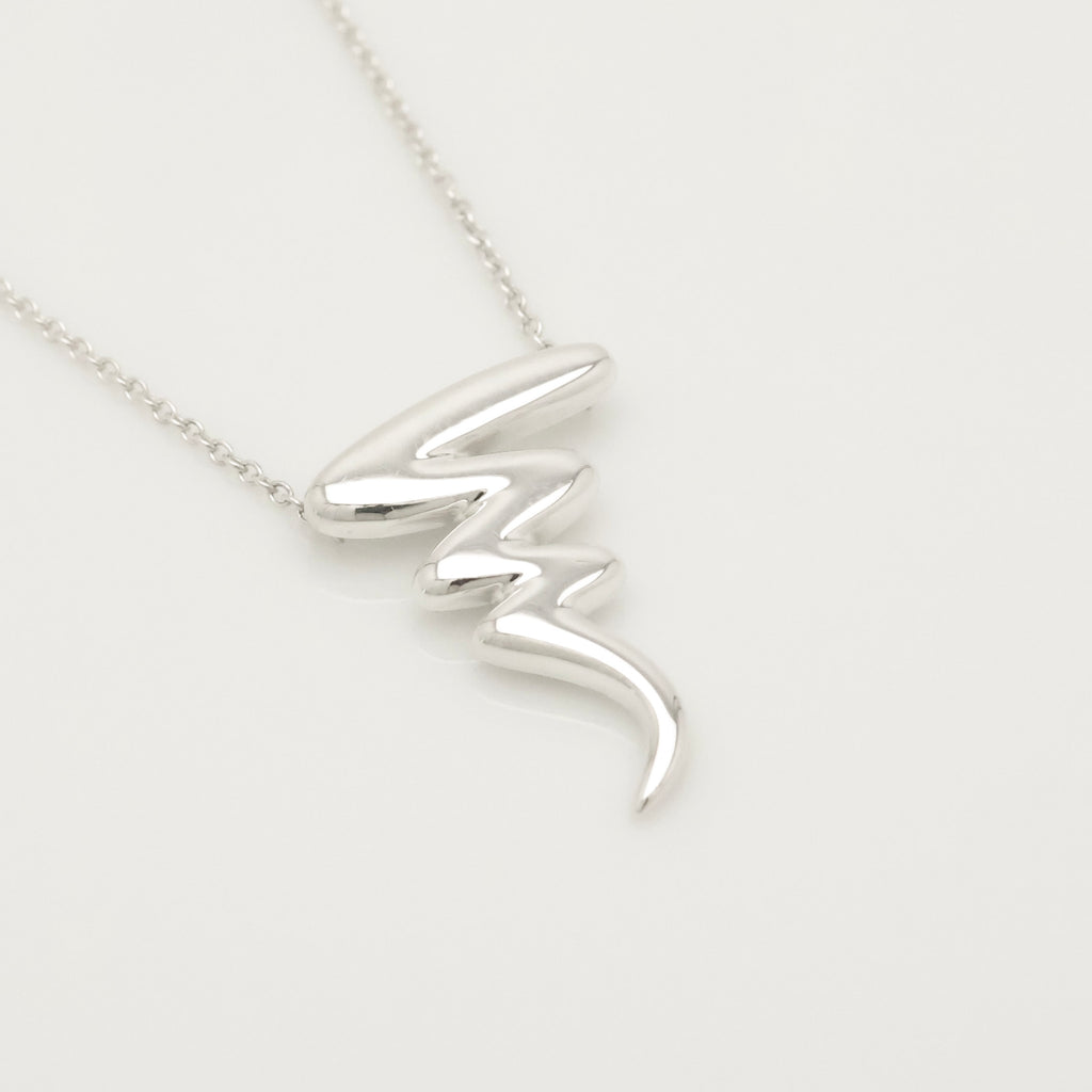 Tiffany & Co. Picasso Scribble Zig Zag Necklace Sterling Silver 925