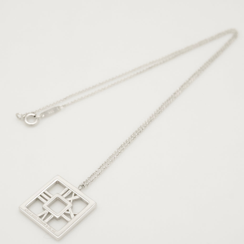 TIFFANY&Co. アトラス オープン スクエア ネックレス AG925