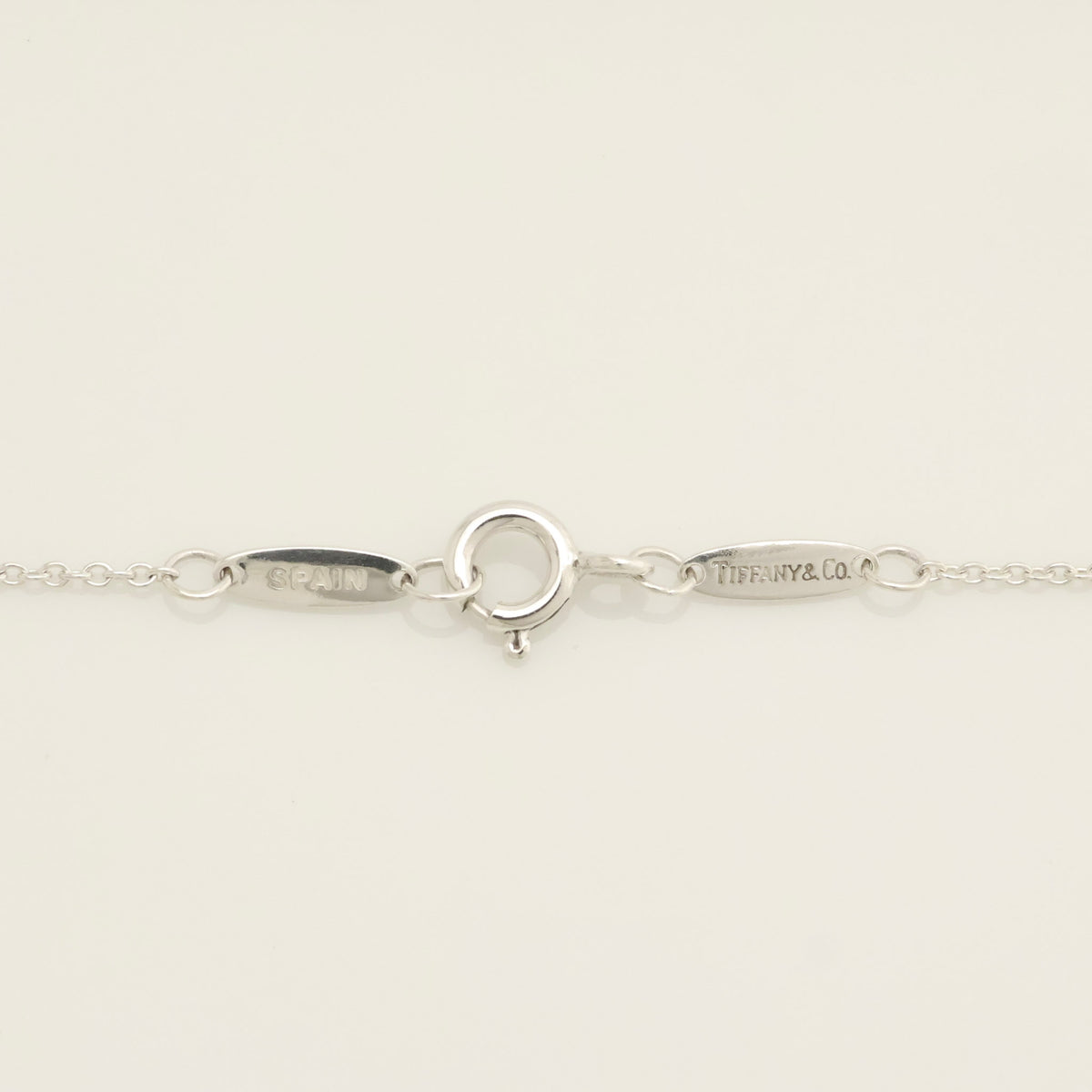TIFFANY&Co. オープンハート 16mm 2P ダイヤモンド エルサペレッティ ネックレス AG925