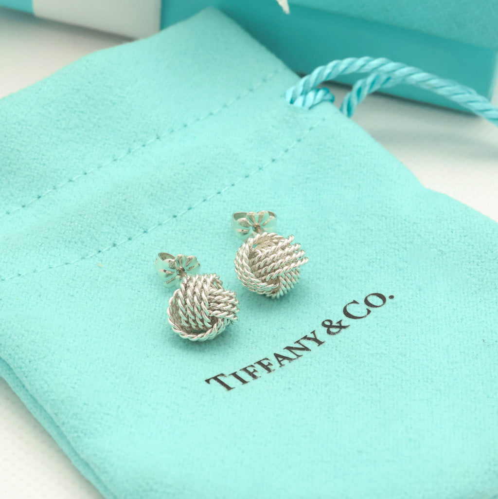 TIFFANY&Co. サマセット ツイスト ノット スタッド ピアス AG925