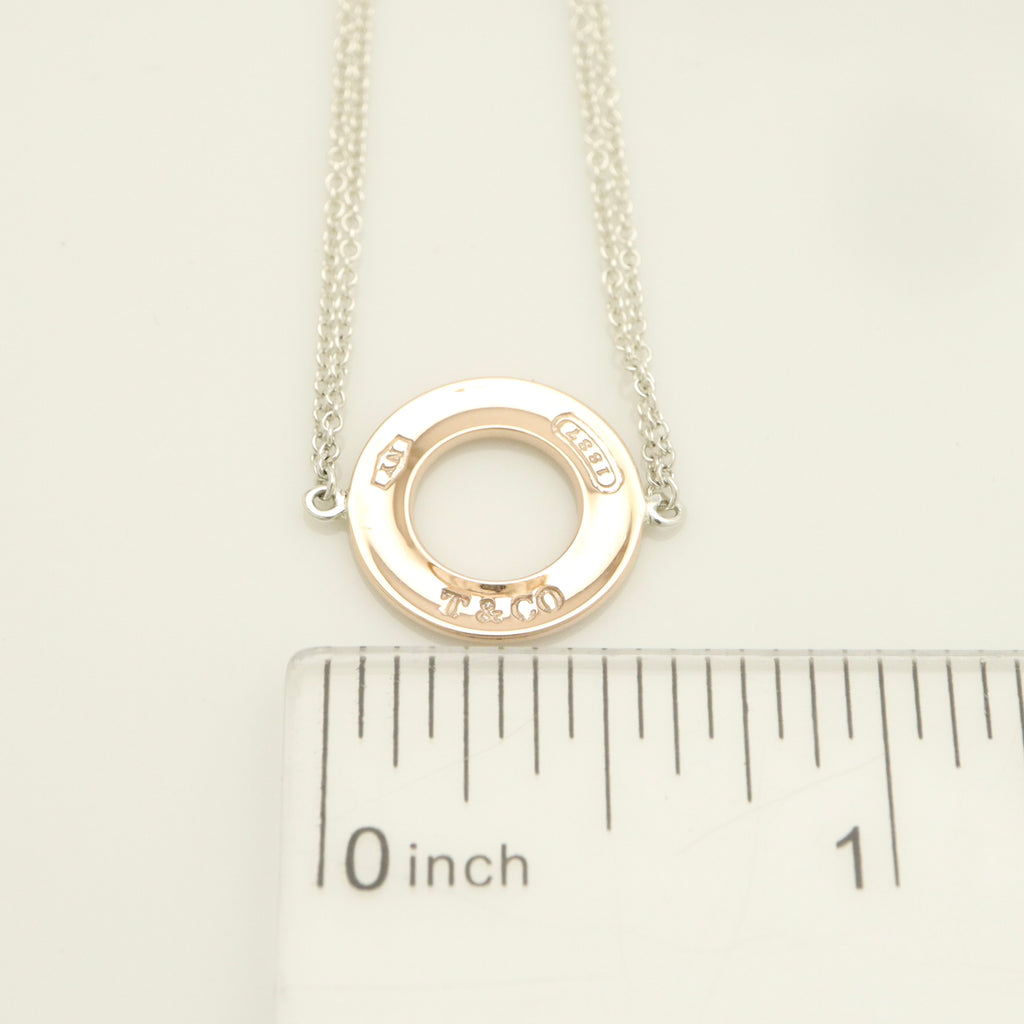 Tiffany & Co. 1837 Round Circle Double Chain Bracelet Sterling Silver 925