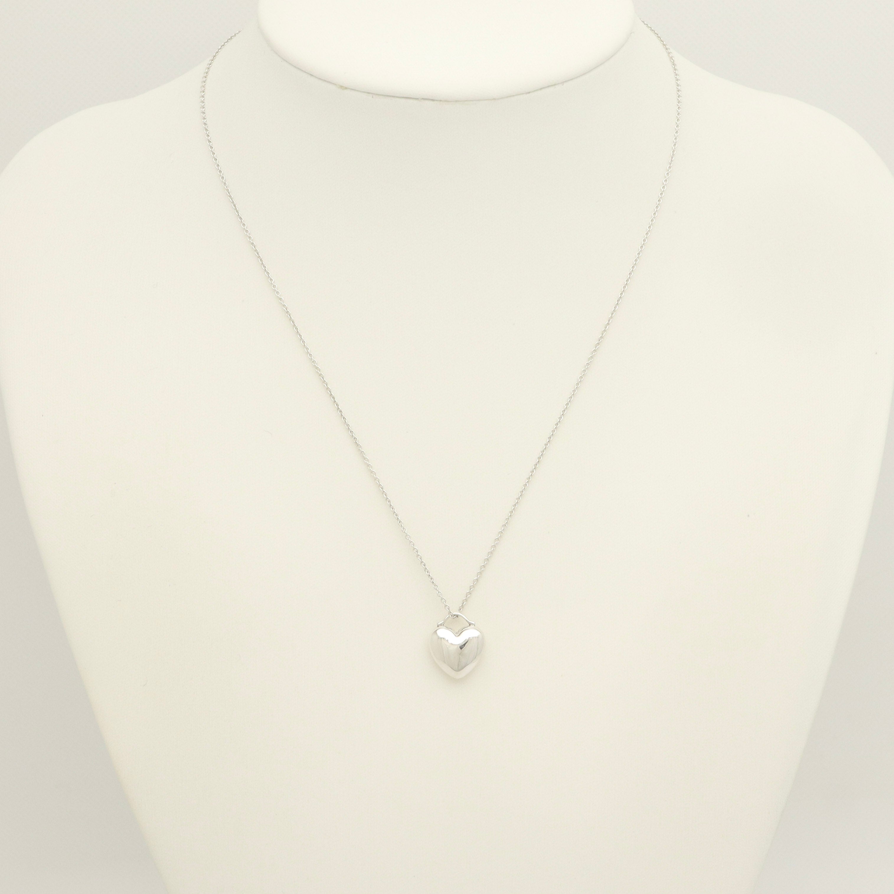 TIFFANY&Co. ドロップ ハート ネックレス AG925