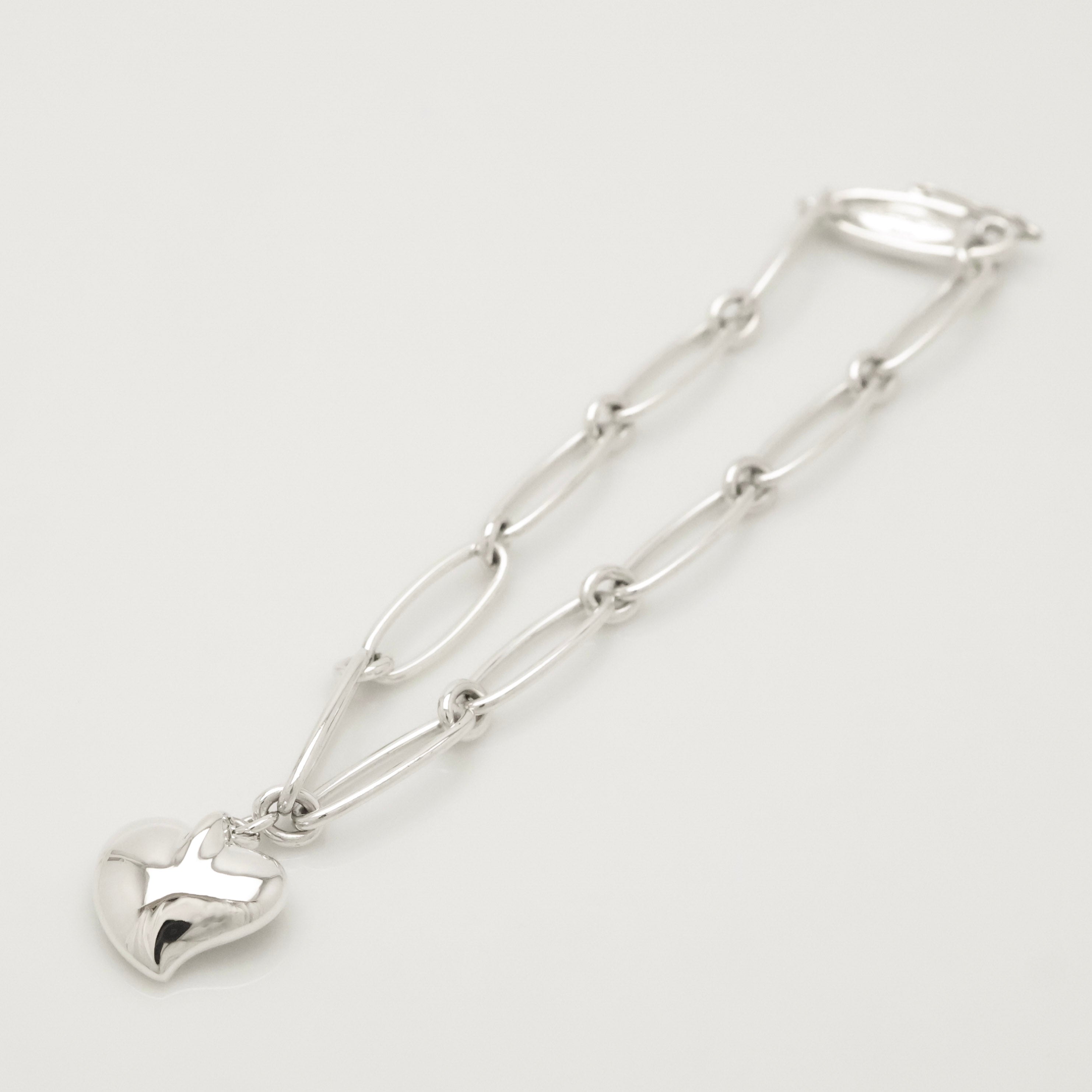 TIFFANY&Co. エルサペレッティ カーブド フルハート ブレスレット AG925