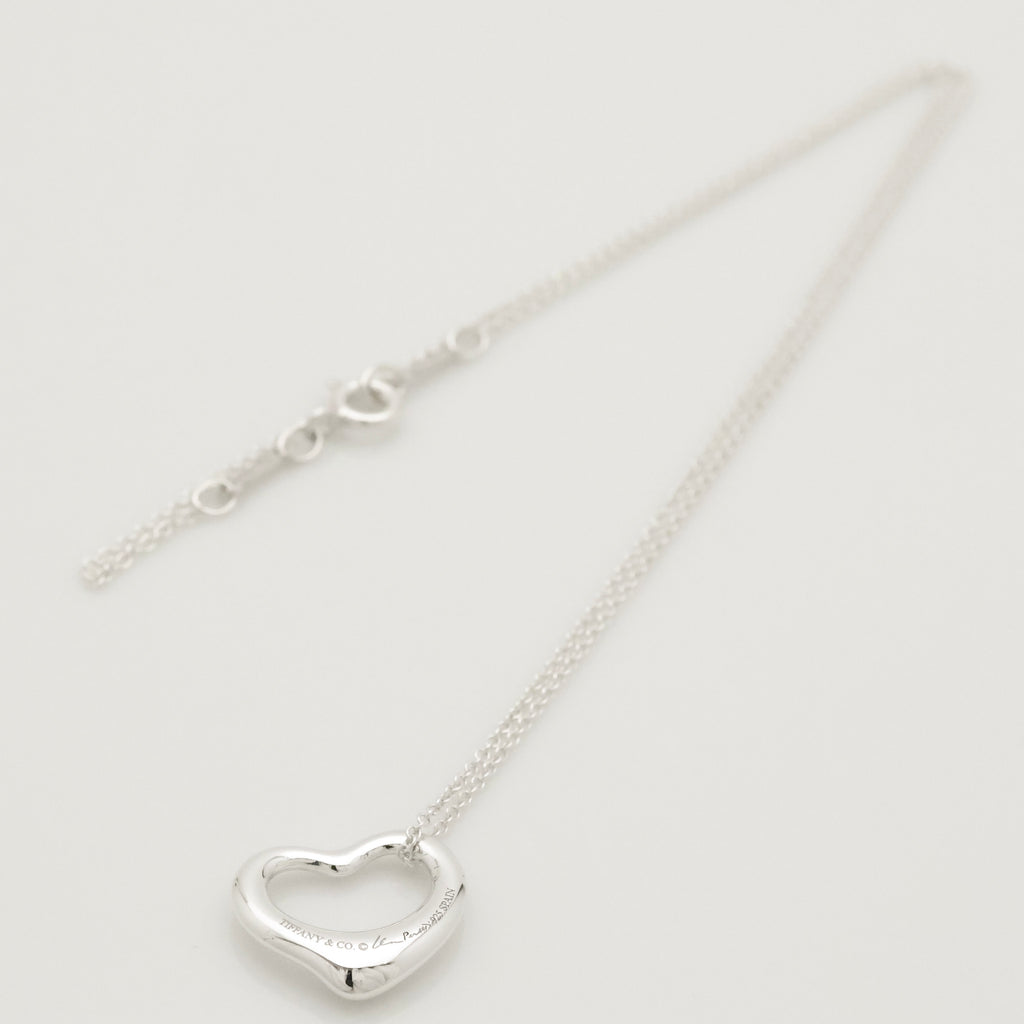 TIFFANY&Co. オープンハート 16mm エルサペレッティ ネックレス AG925