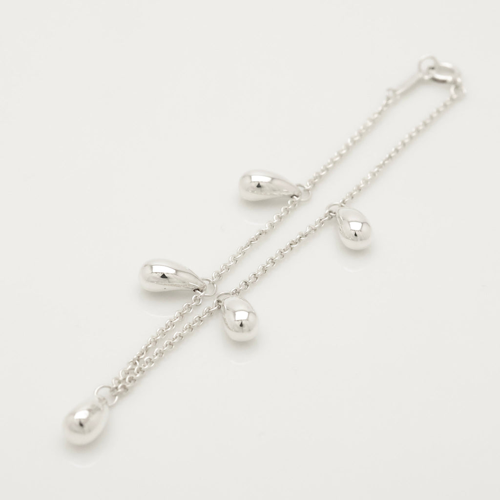 Tiffany & Co. Peretti Five 5 Teardrop Bracelet Sterling Silver 925