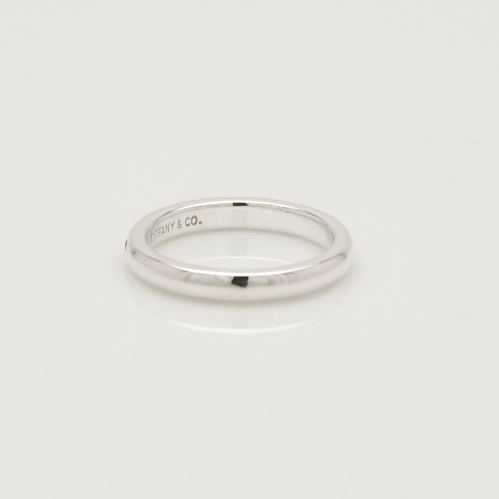 Tiffany & Co. Ruby Stacking Band Ring Sterling Silver 925