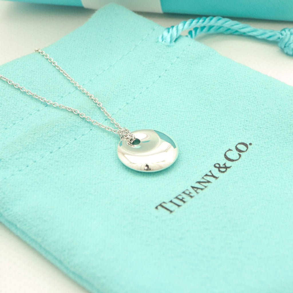 TIFFANY&Co. スモール ラウンド ディスク エルサペレッティ ネックレス AG925