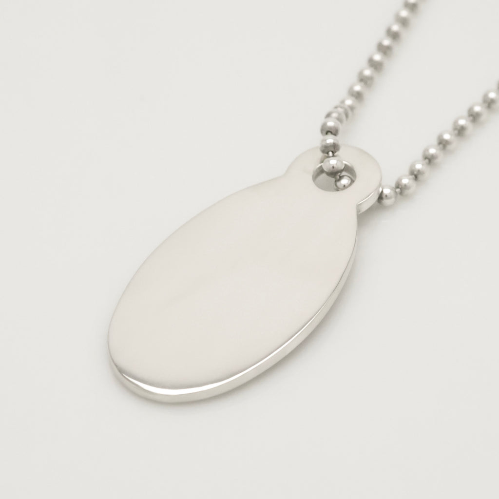 TIFFANY&Co.リターントゥ ティファニー オーバル タグ ボール チェーン ネックレス AG925