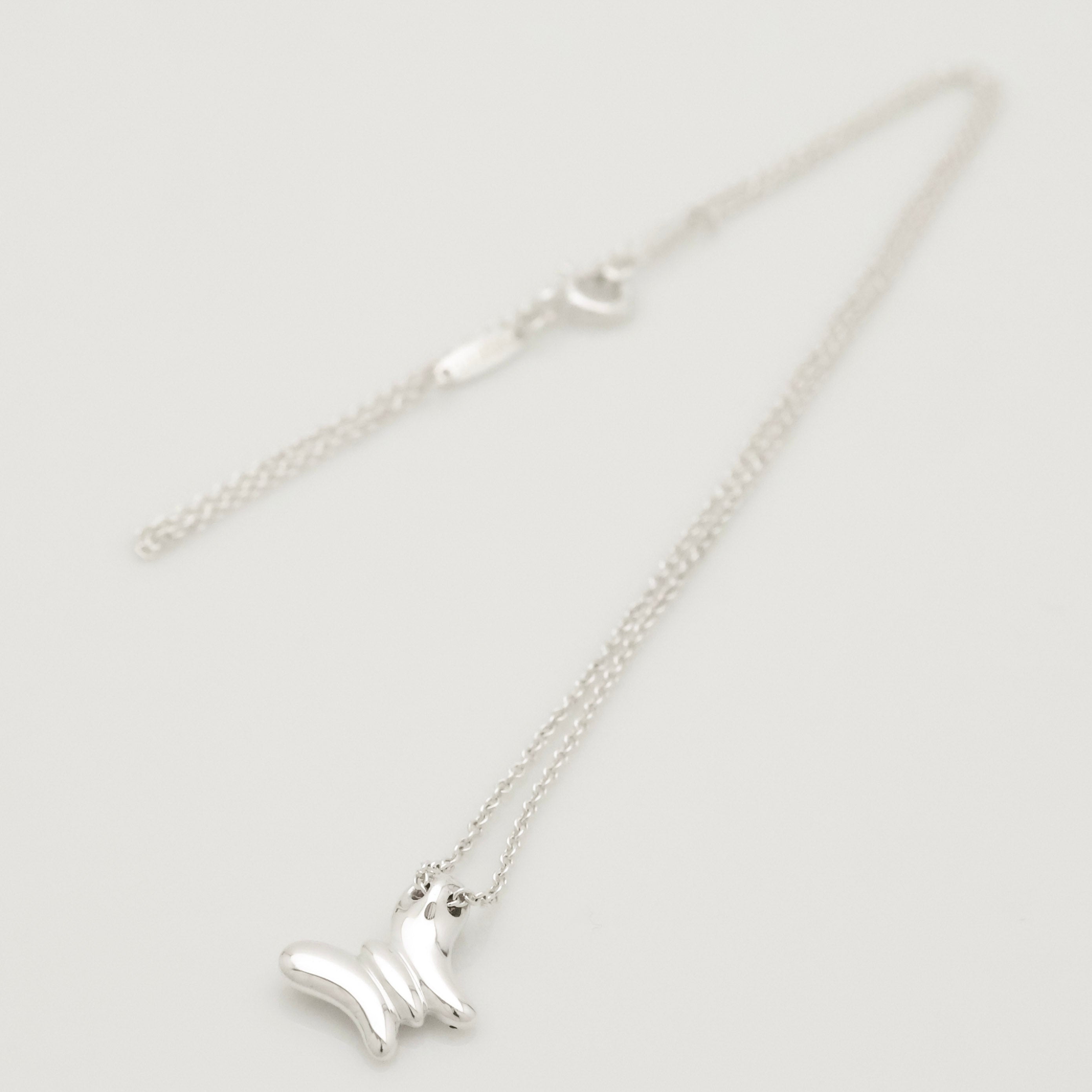 TIFFANY&Co. ミニ バタフライ 蝶 ネックレス AG925