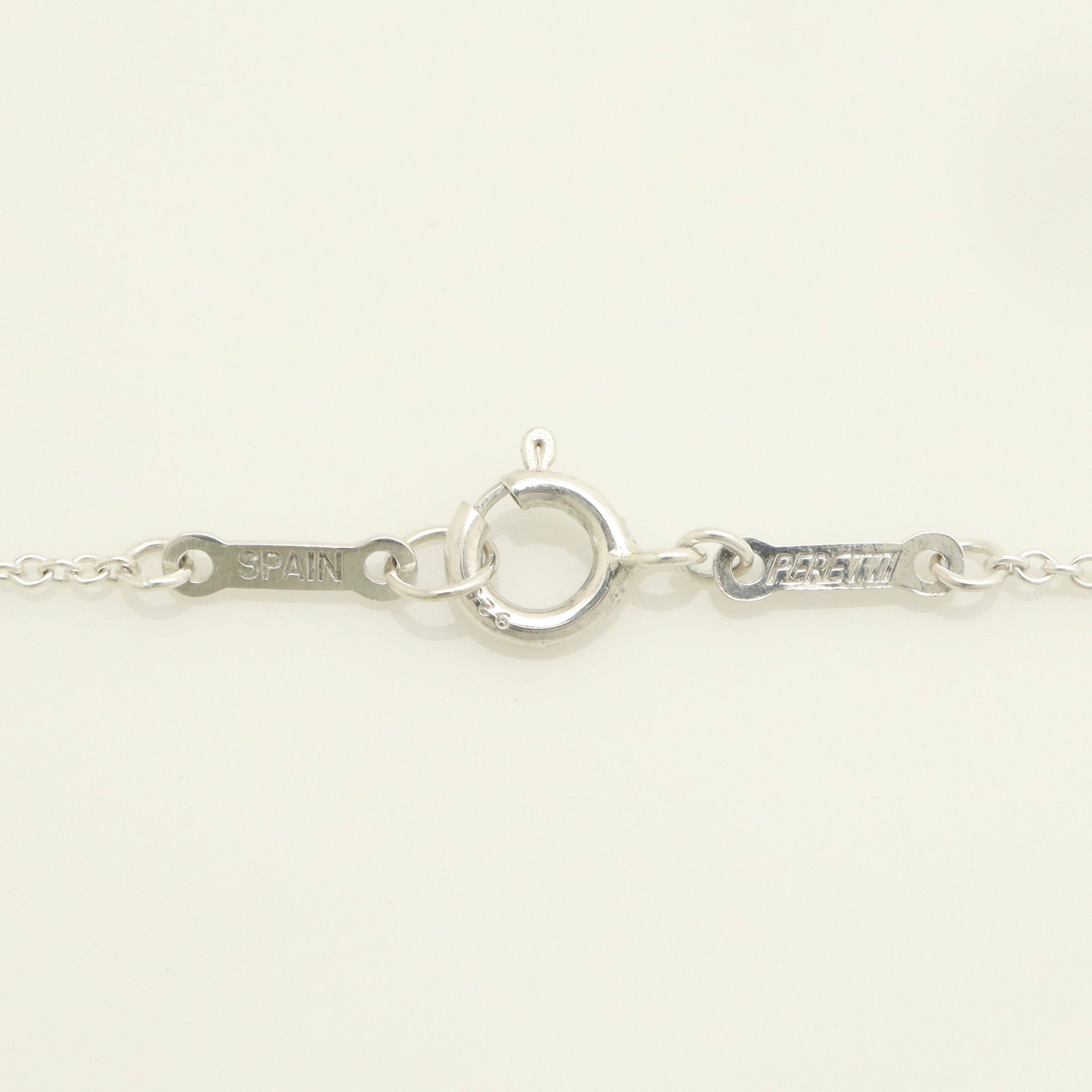 Tiffany & Co. Elsa Peretti Sterling Silver Double Teardrop Pendant Necklace Sterling Silver 925