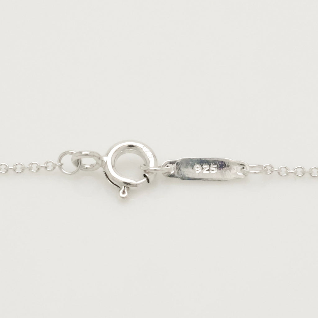 Tiffany & Co. Notes Diamond Bar Necklace Sterling Silver 925