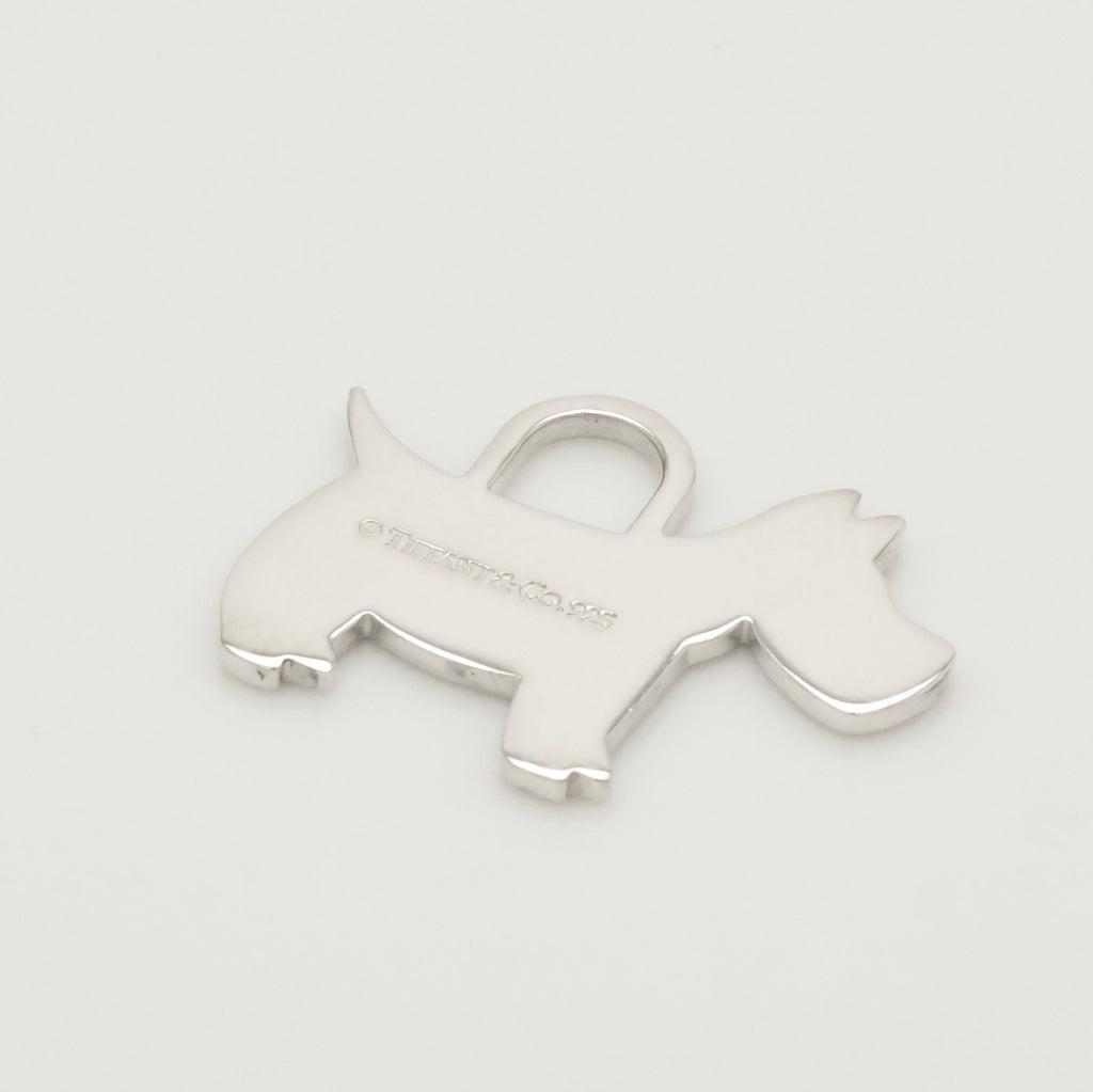  Tiffany & Co. Scottie Terrier Dog Pendant Charm Sterling Silver 925 