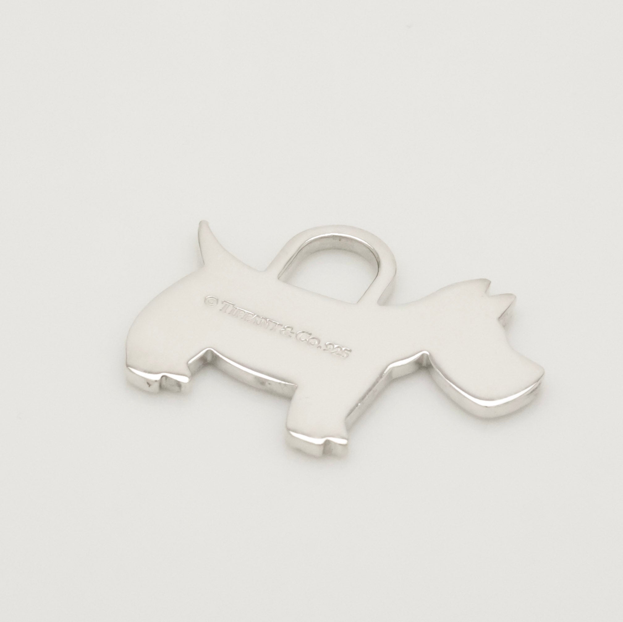 Tiffany & Co. Scottie Terrier Dog Pendant Charm Sterling Silver 925 