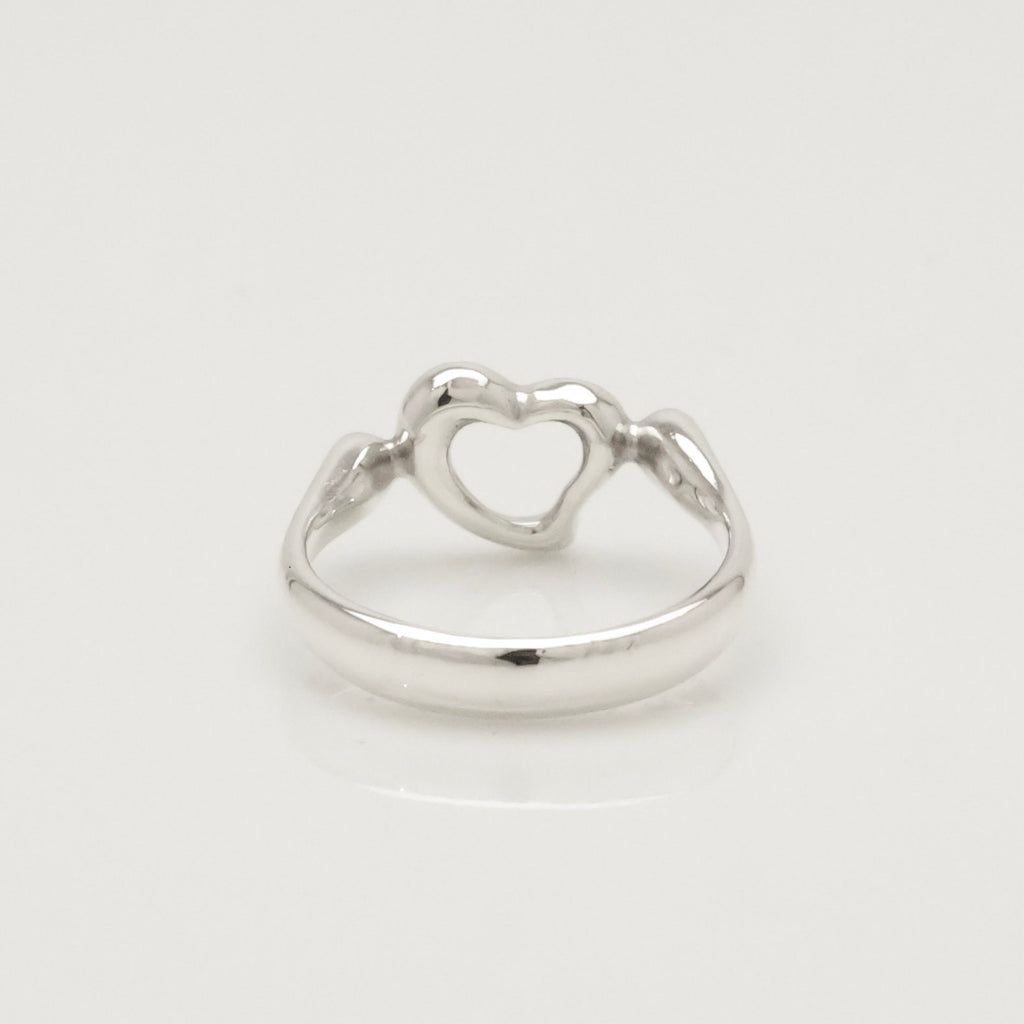 Tiffany & Co. Elsa Peretti Open Heart Ring Sterling Silver 925