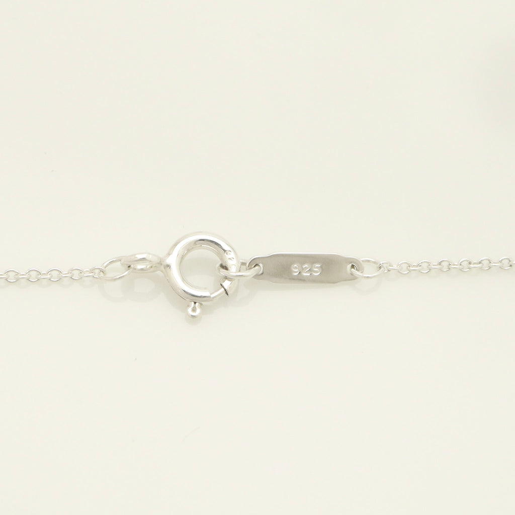 Tiffany & Co. Puff Heart Dangle Pendant Necklace Sterling Silver 925
