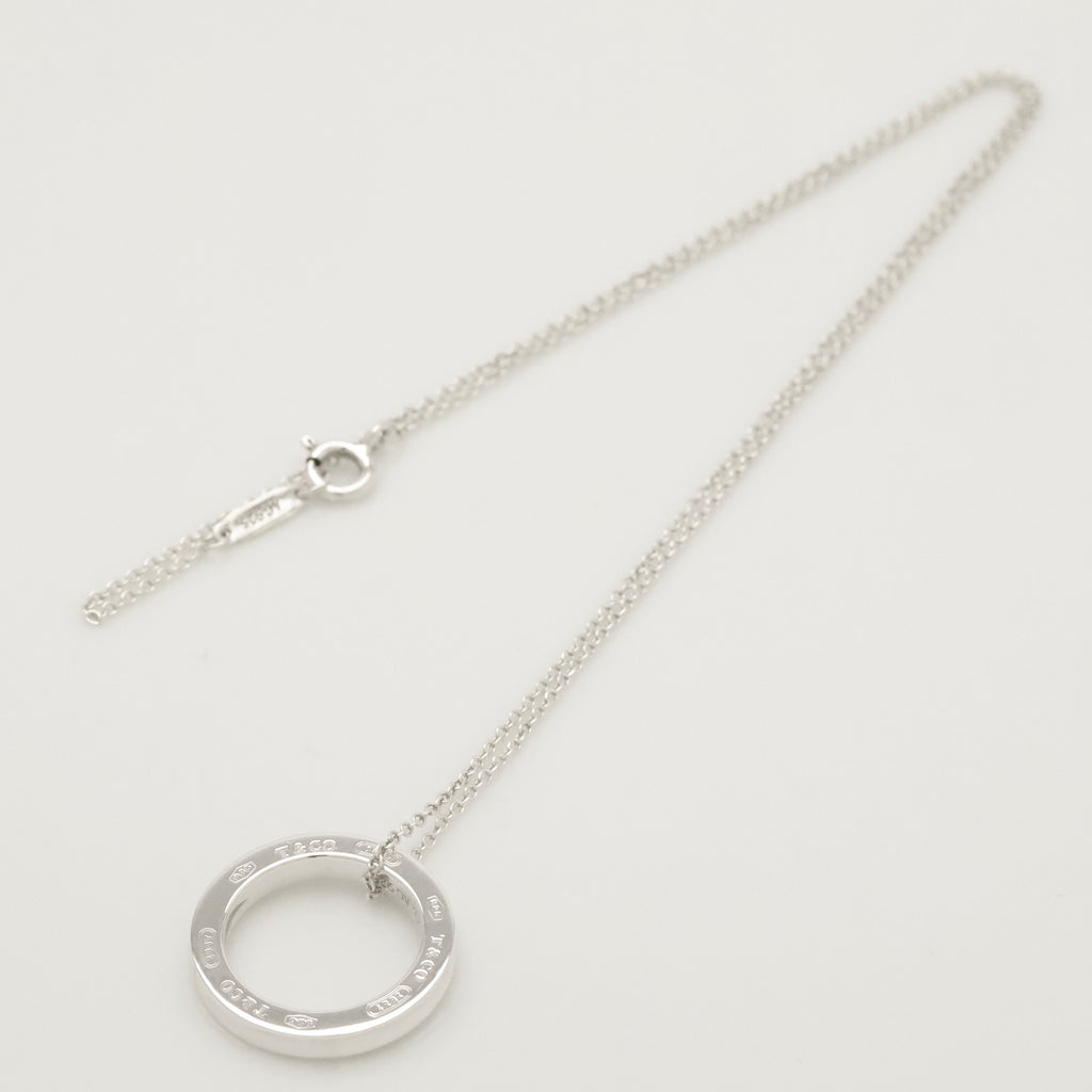 Tiffany & Co. Round Circle Pendant Necklace Sterling Silver 925