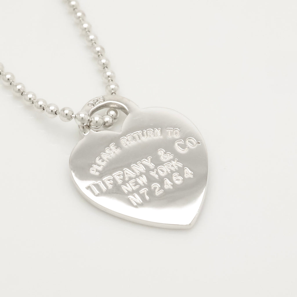 TIFFANY&Co. リターントゥ ティファニー ハート タグ ボール チェーン ネックレス AG925