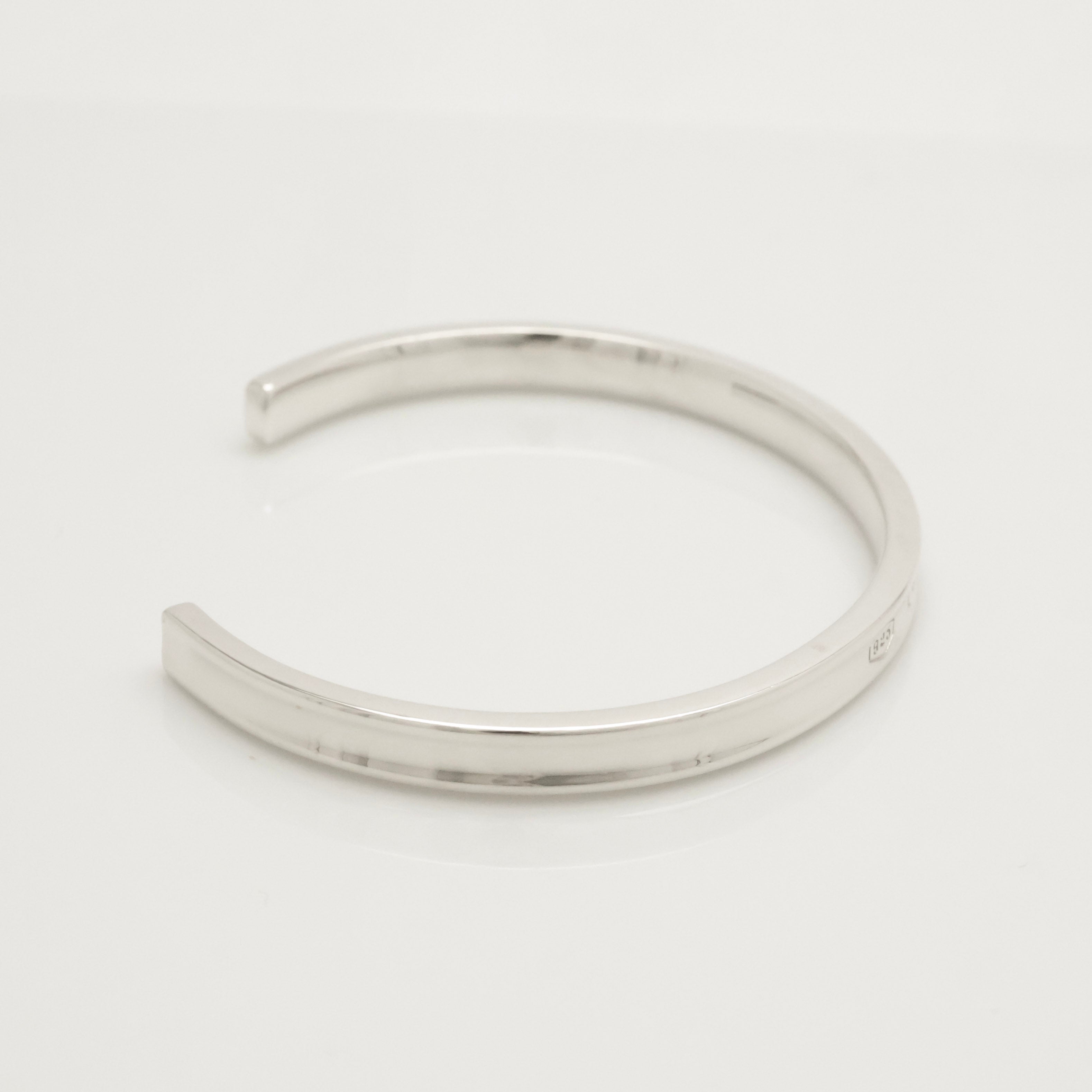Tiffany & Co. Interlocking Double Loop Bangle Bracelet Sterling Silver 925