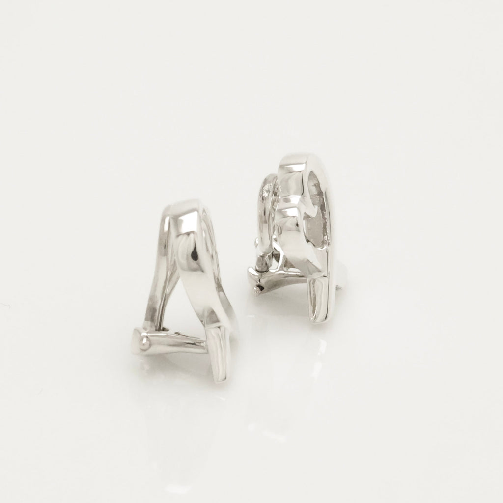 Tiffany & Co. Picasso Loving Heart Clip-On Earrings Sterling Silver 925 