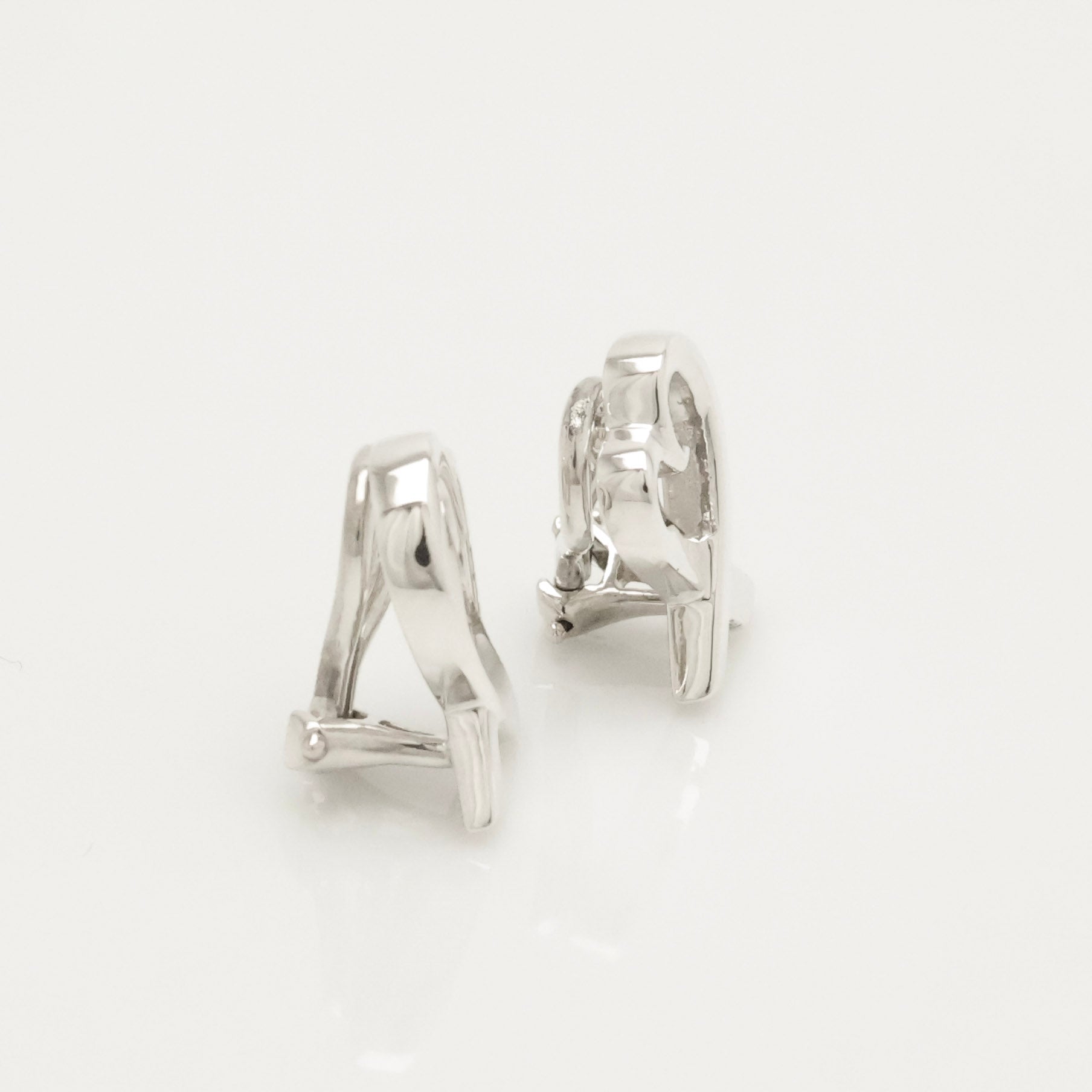 Tiffany & Co. Picasso Loving Heart Clip-On Earrings Sterling Silver 925 