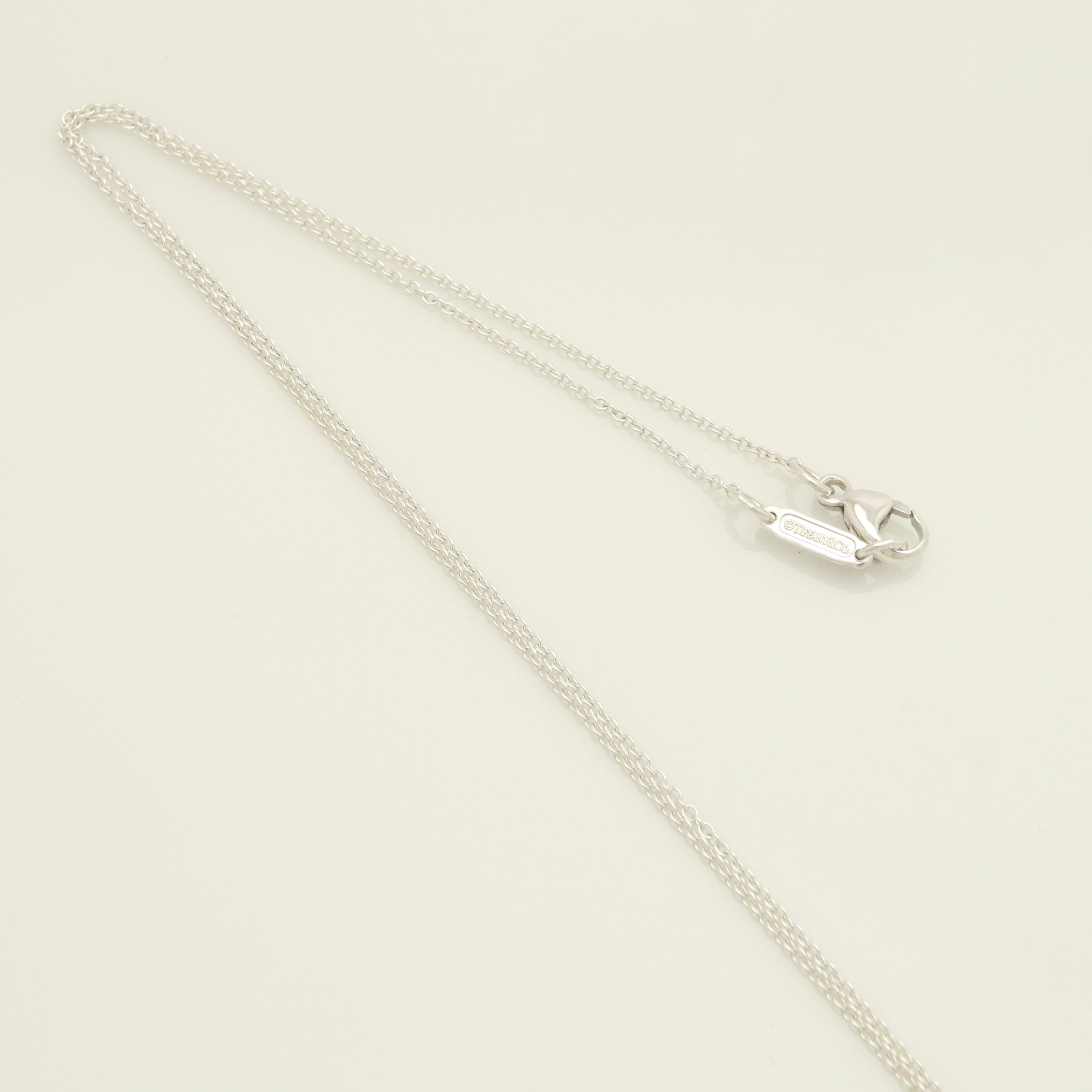 Tiffany & Co. 1837 Round Lock Padlock Pendant Necklace Sterling Silver 925