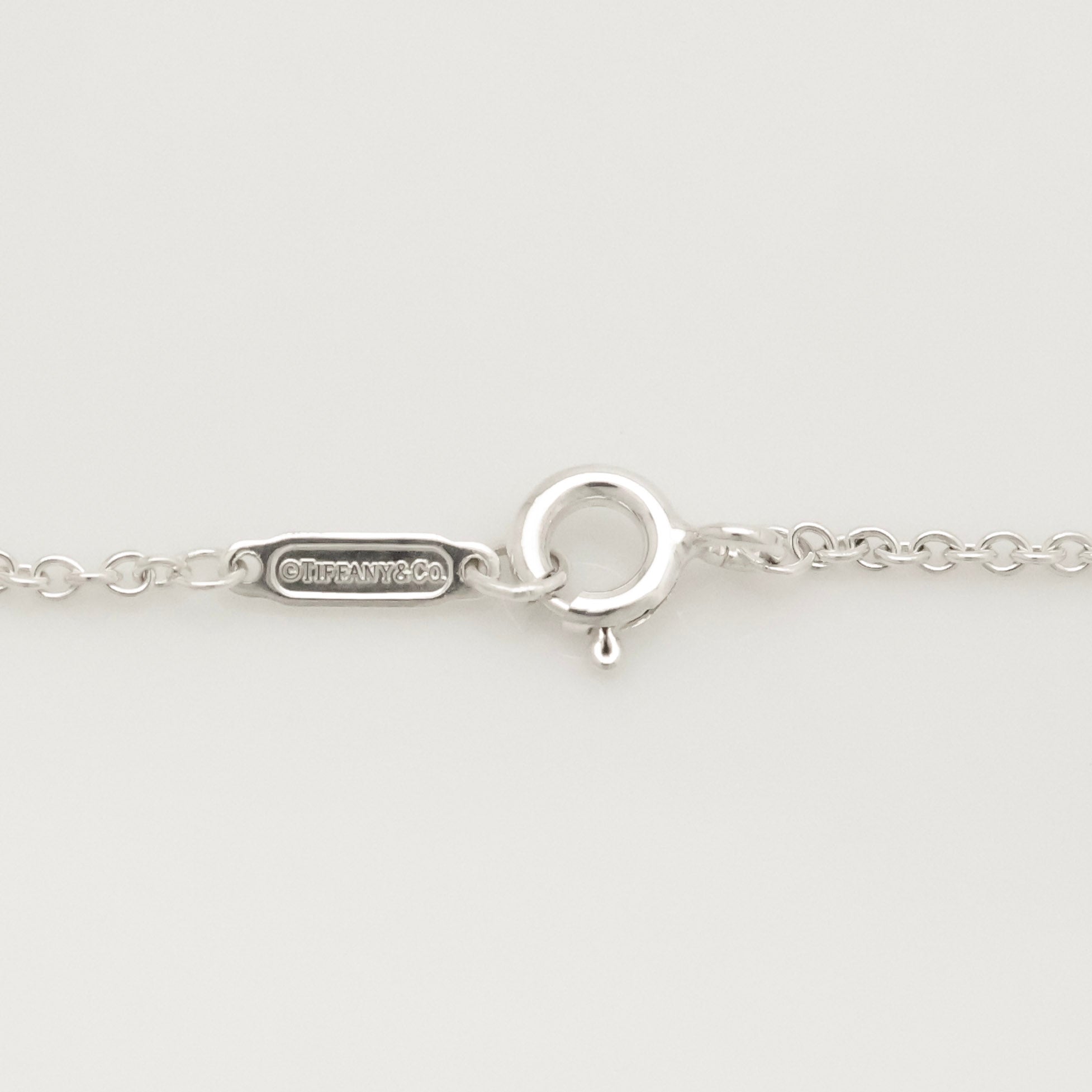 Tiffany & Co. 1837 Interlocking Circles Lariat Necklace Sterling Silver 925