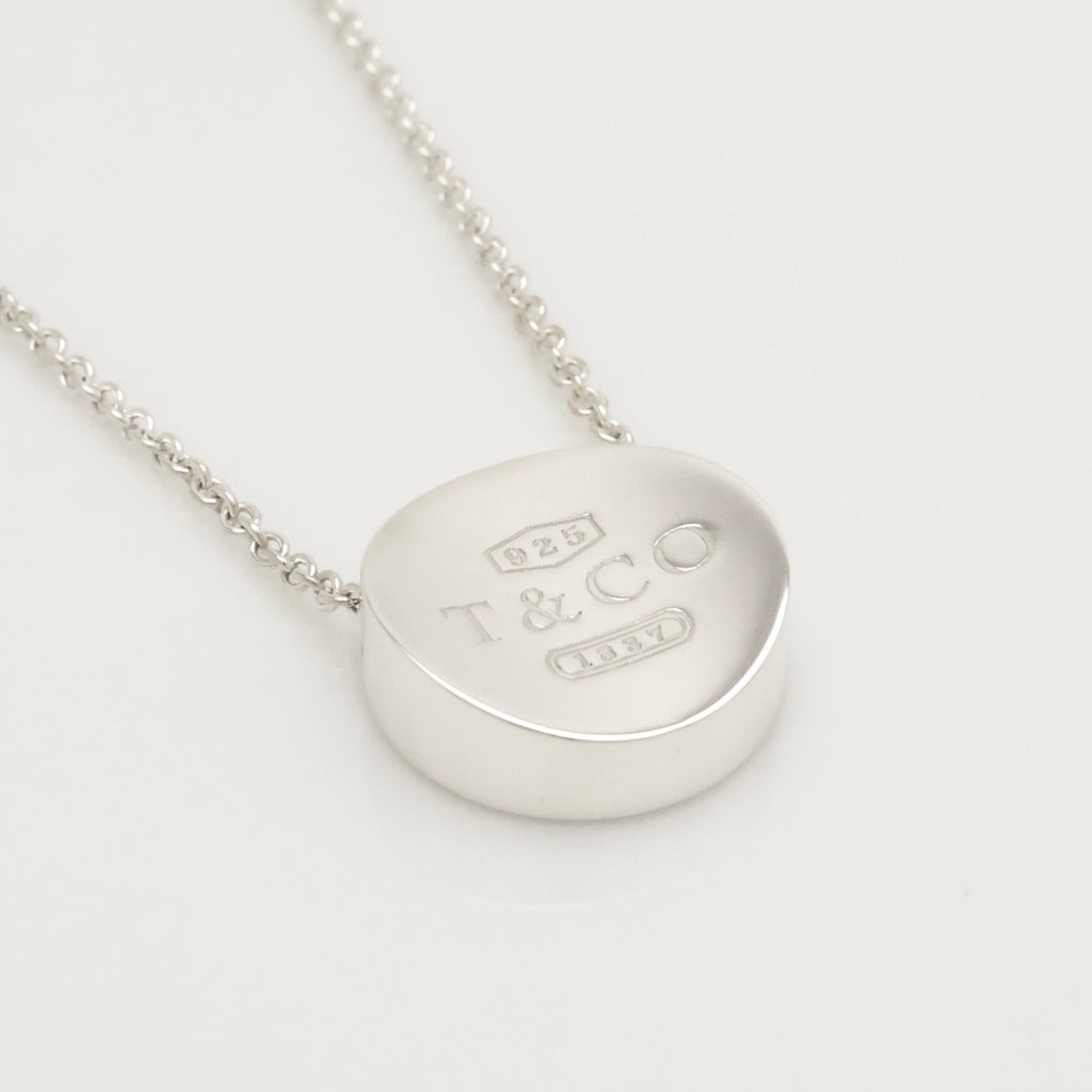 Tiffany & Co. 1837 Concave Circle Necklace Sterling Silver 925