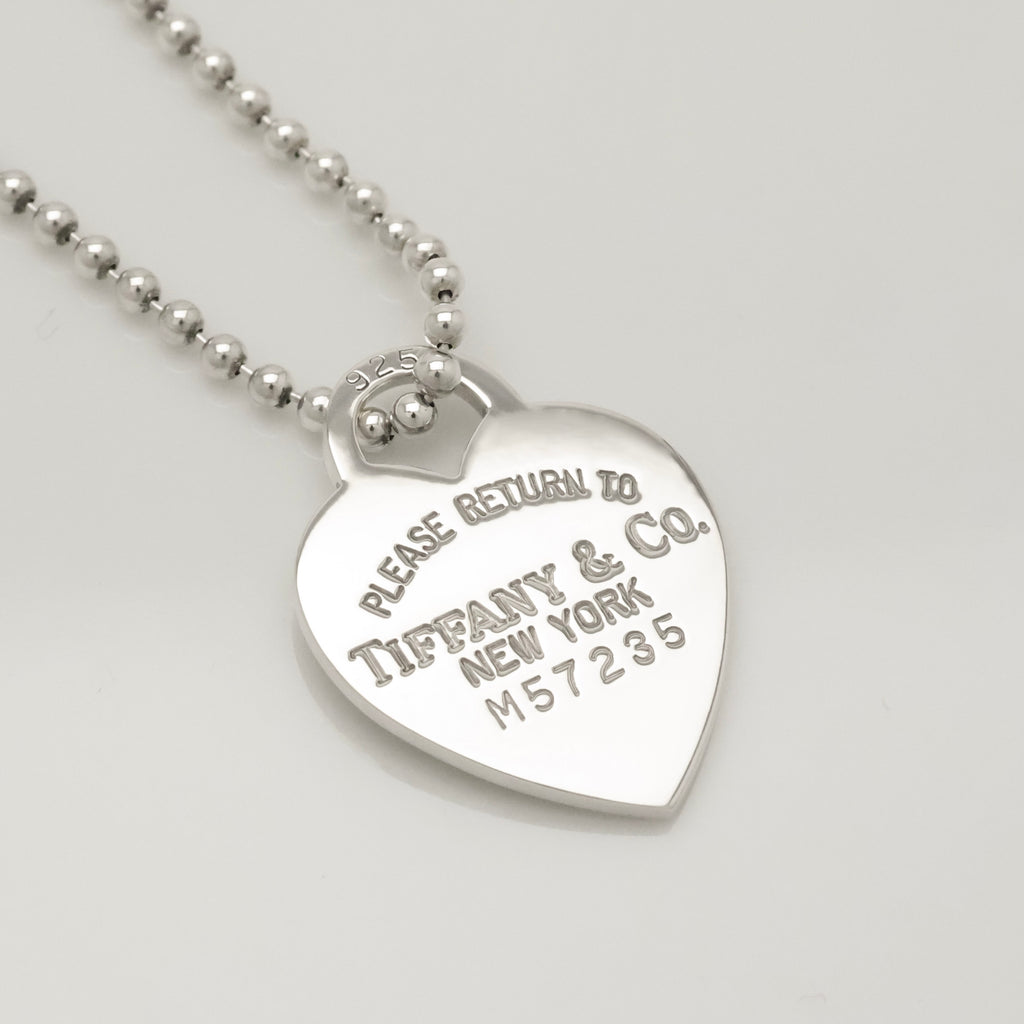 TIFFANY&Co. リターントゥ ティファニー ハート タグ ボール チェーン ネックレス AG925
