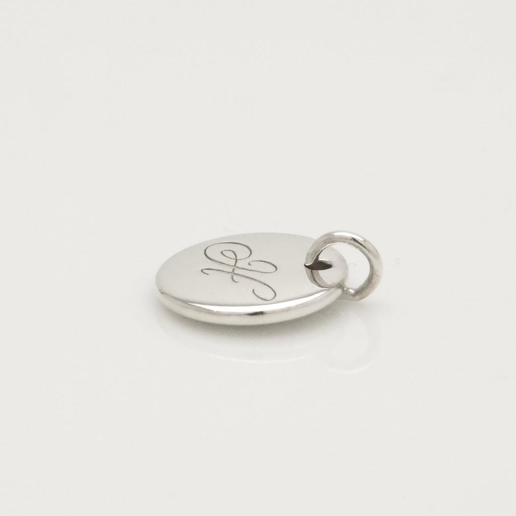 TIFFANY&Co. ノーツ レター アルファベット イニシャル H ディスク チャーム AG925