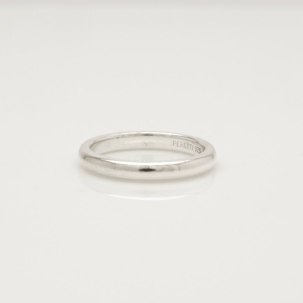 Tiffany & Co. Diamond Stacking Band Ring  Sterling Silver 925 