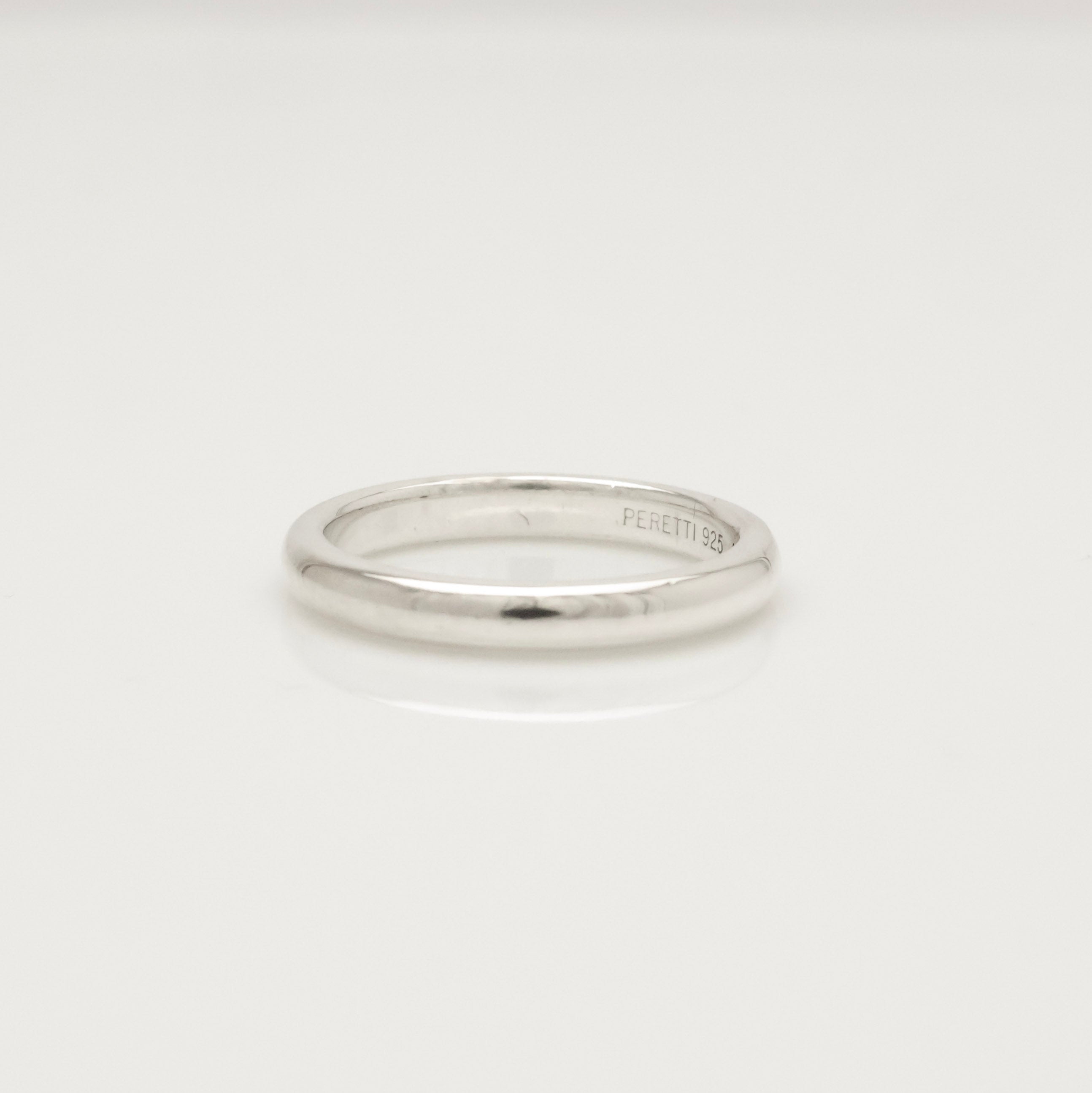 Tiffany & Co. Diamond Stacking Band Ring  Sterling Silver 925 