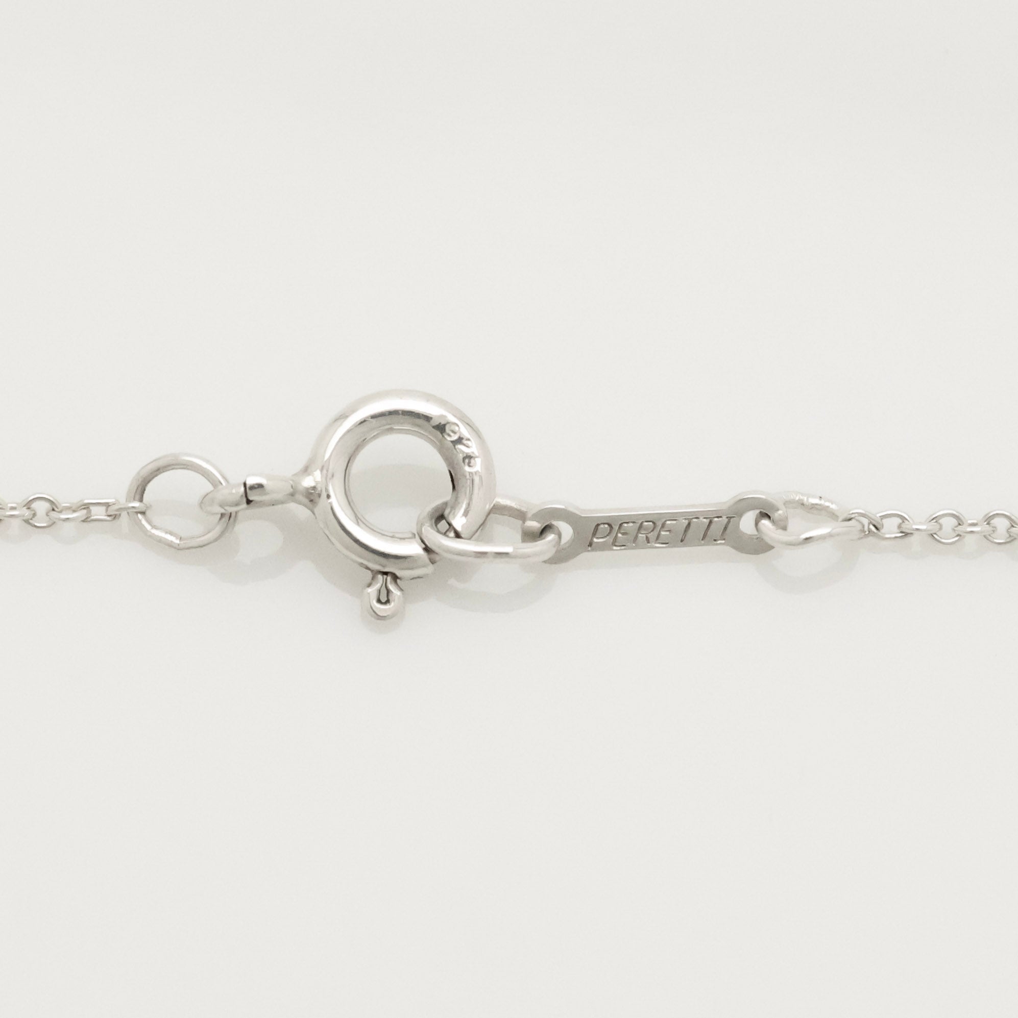  Tiffany & Co. Peretti Large  Bean Necklace  Sterling Silver 925 