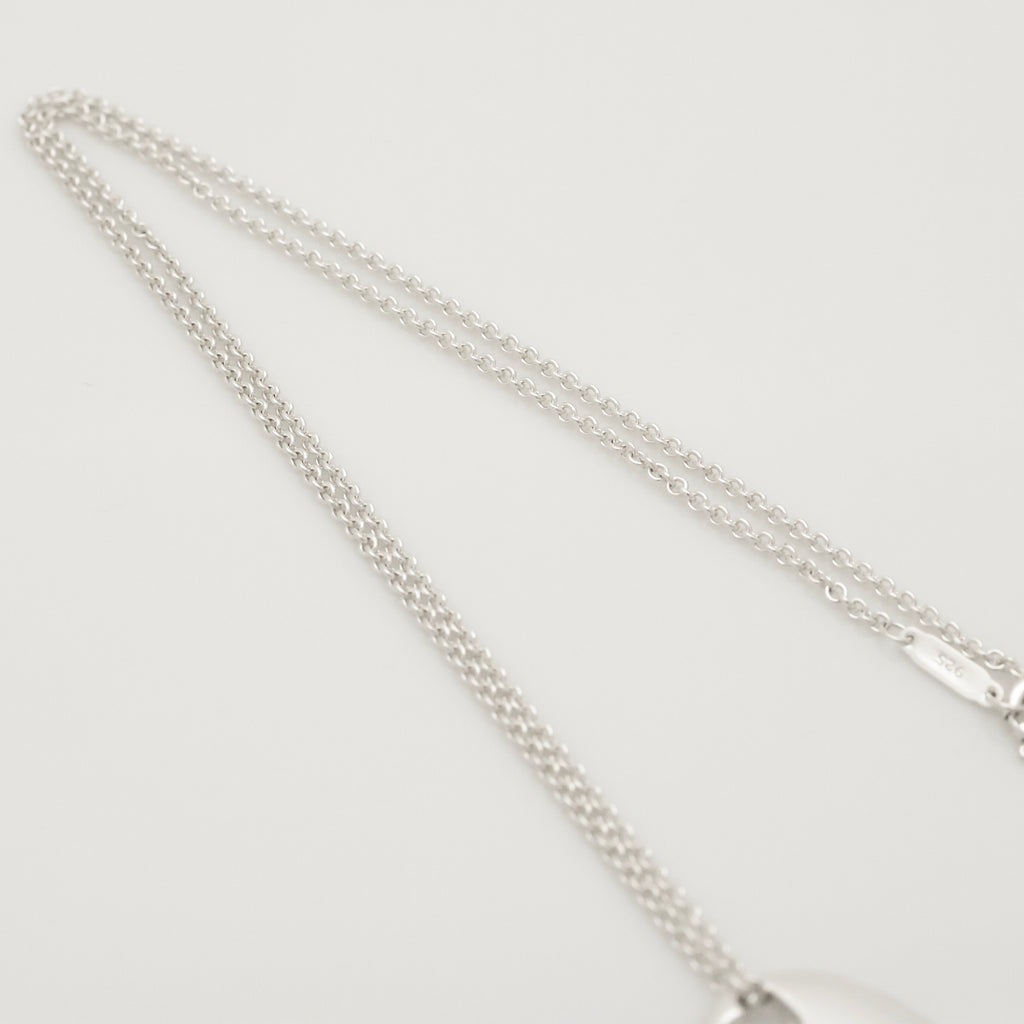 TIFFANY&Co. 2 ハート ステンシル カットアウト ネックレス AG925