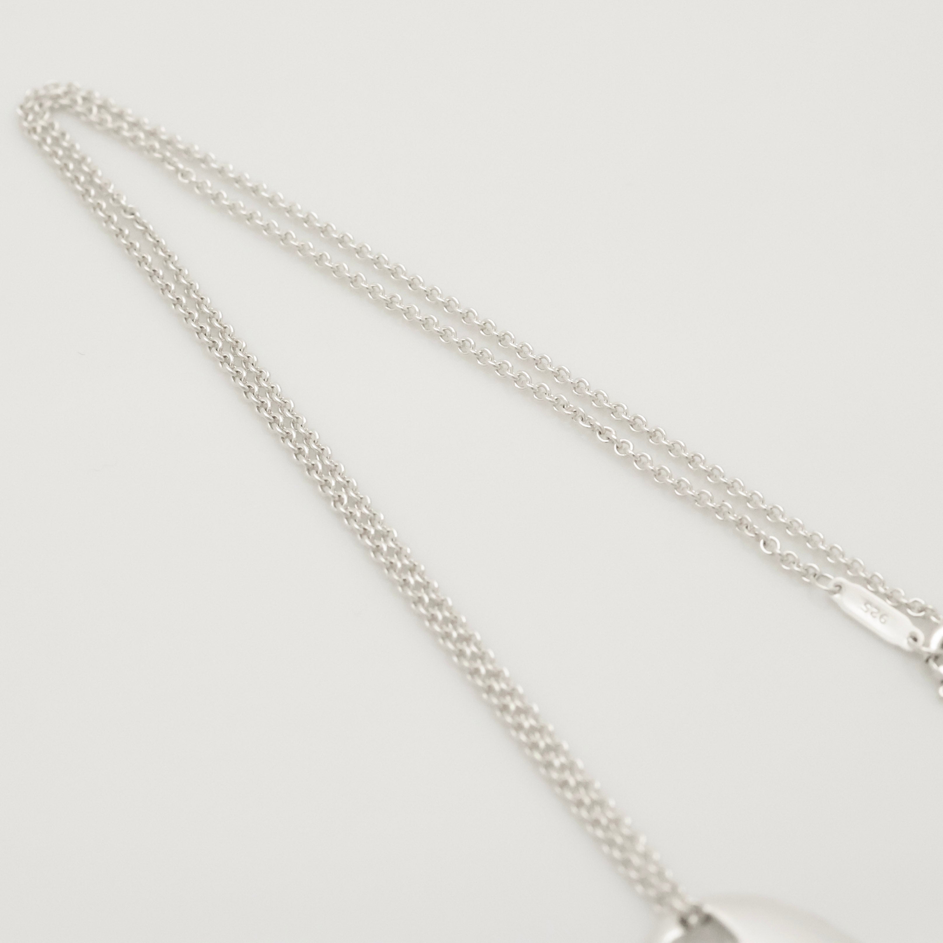 TIFFANY&Co. 2 ハート ステンシル カットアウト ネックレス AG925