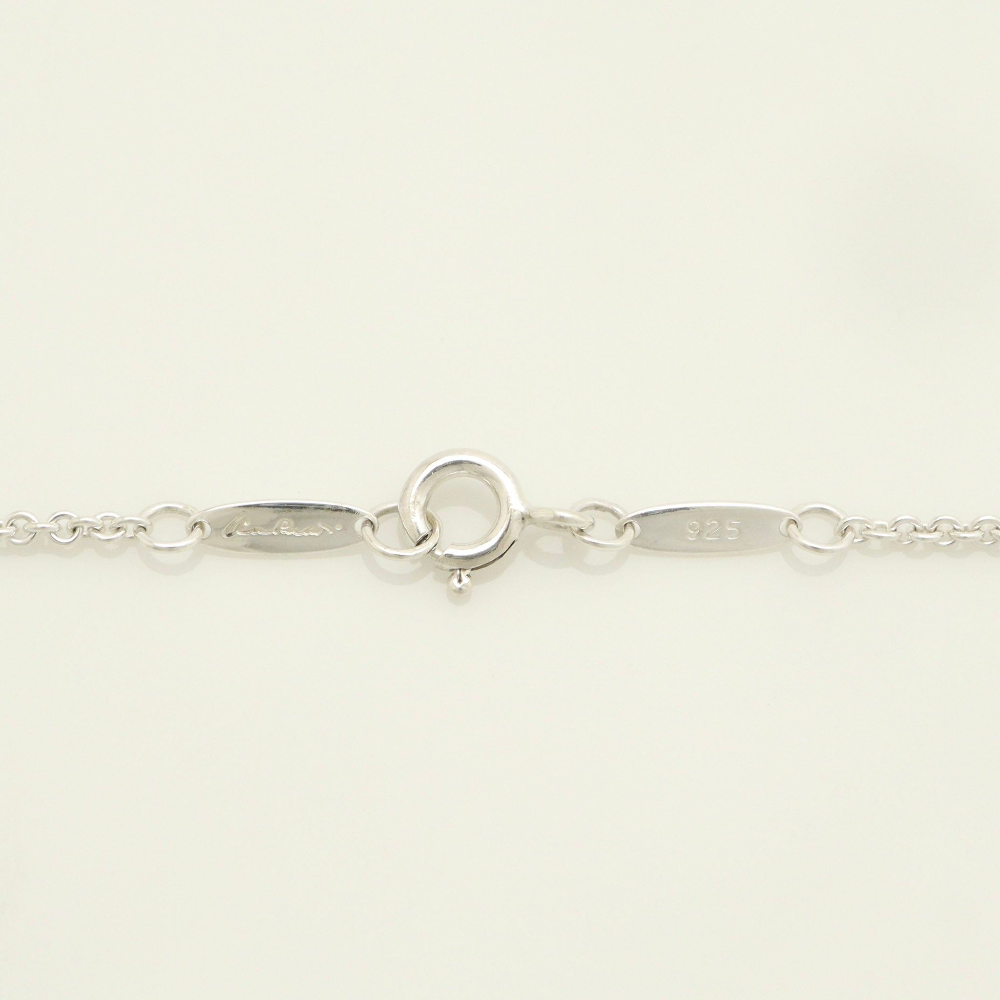  Tiffany & Co. Peretti Triple Open Heart Lariat Necklace Sterling Silver 925 