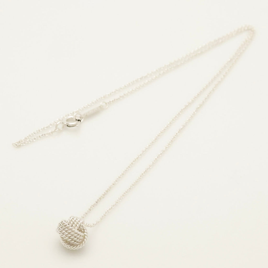 Tiffany & Co. Somerset Twist Knot Mesh Necklace Sterling Silver 925