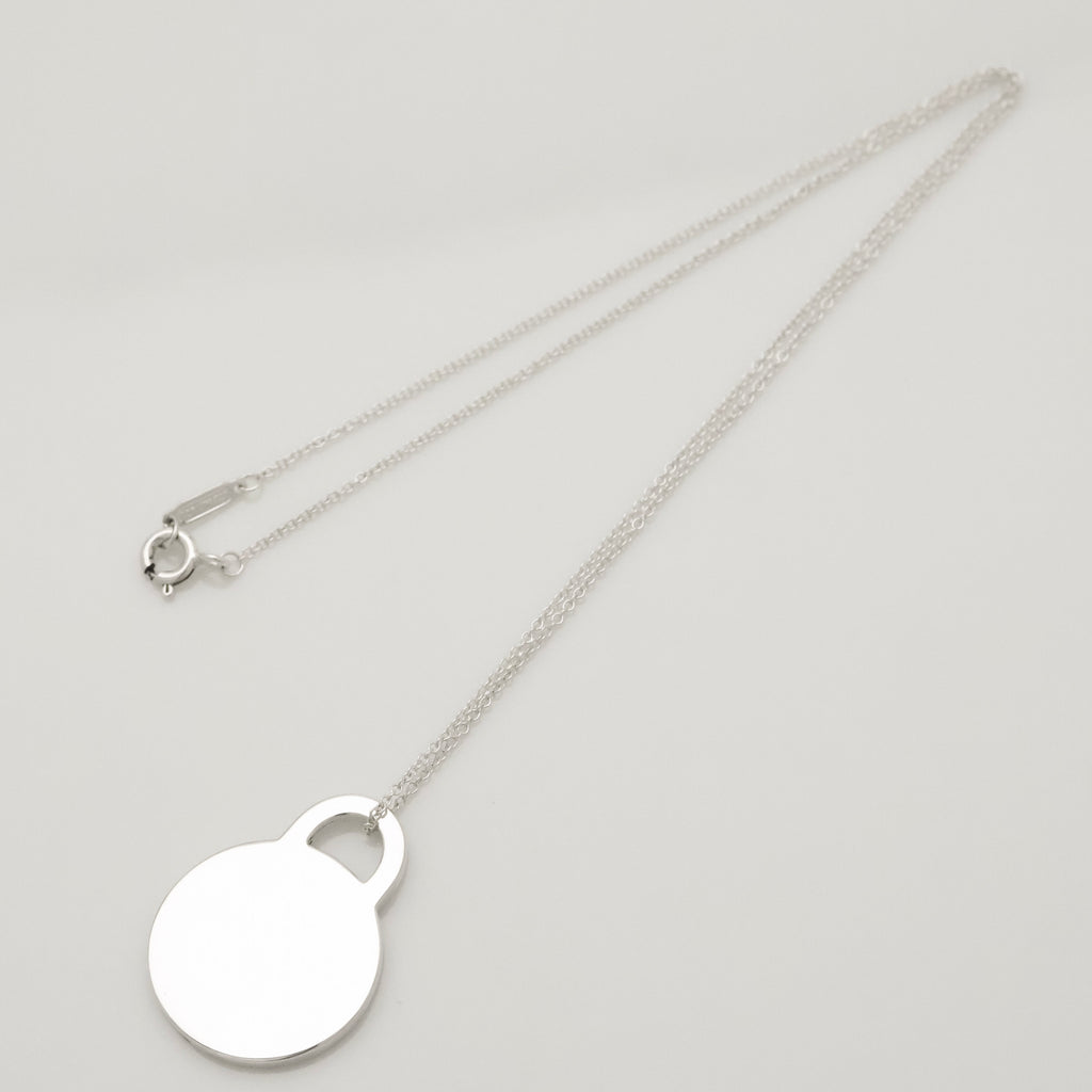 TIFFANY&Co. ラウンド タグ ネックレス AG925