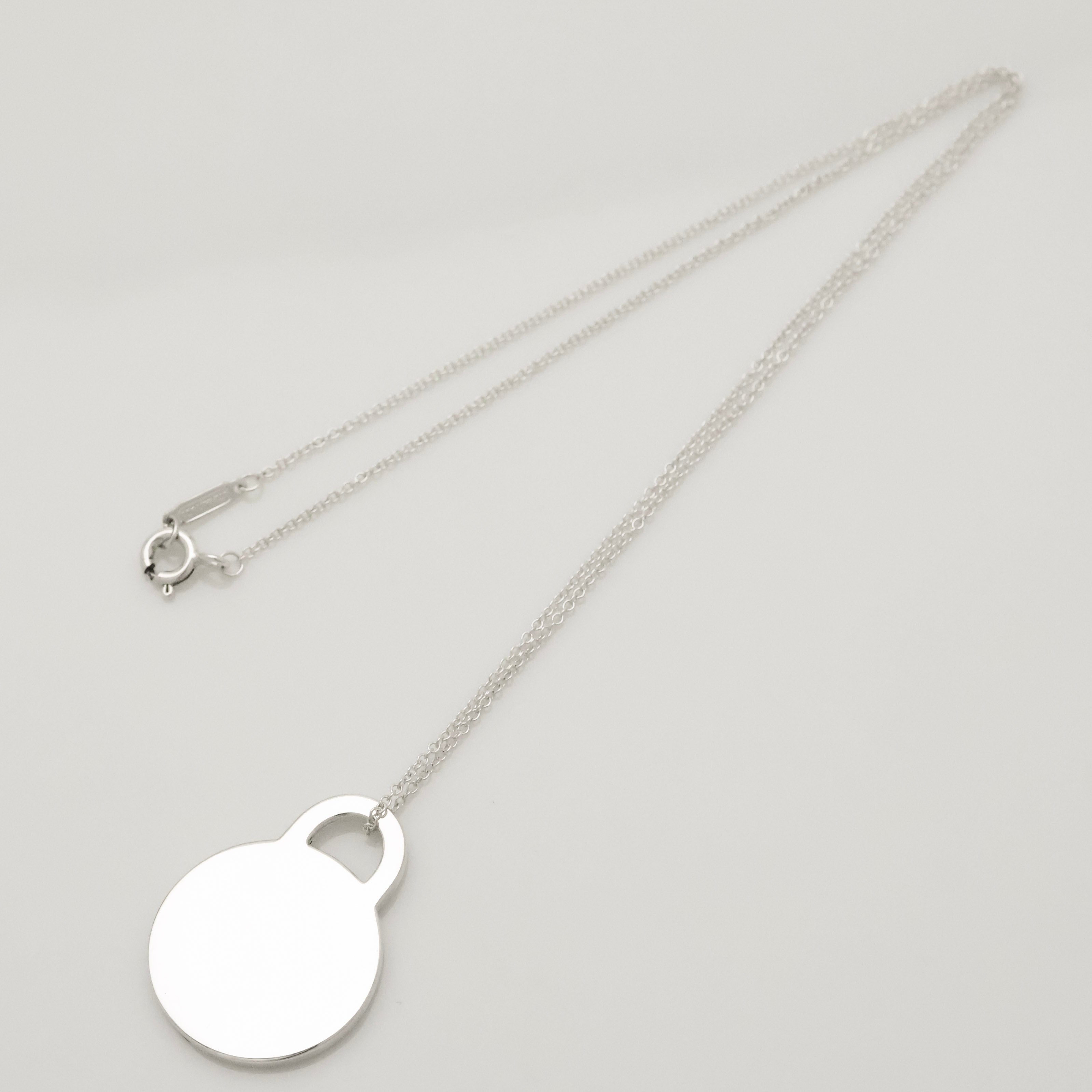 TIFFANY&Co. ラウンド タグ ネックレス AG925