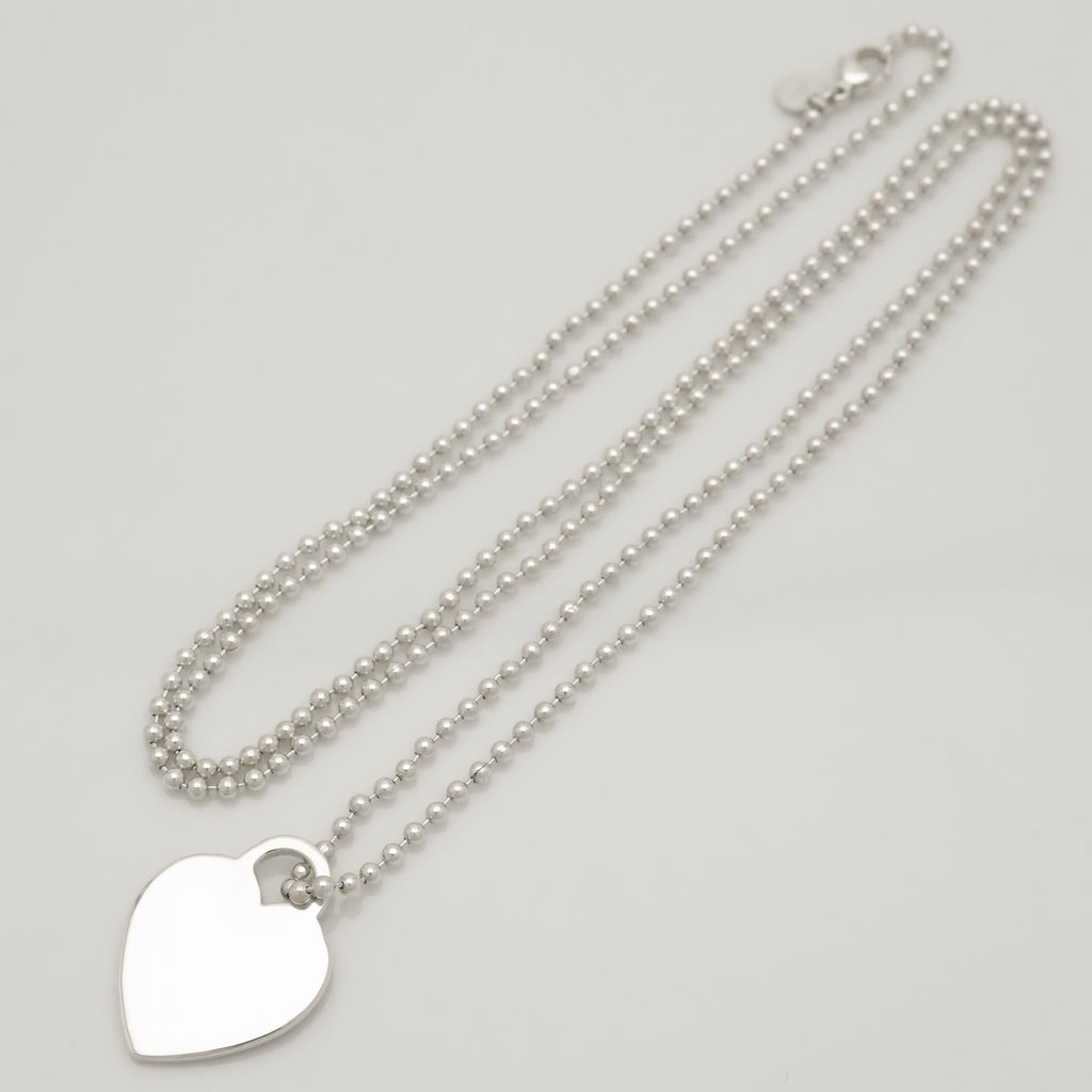 TIFFANY&Co. リターントゥ ティファニー ハート タグ ボール チェーン ネックレス AG925