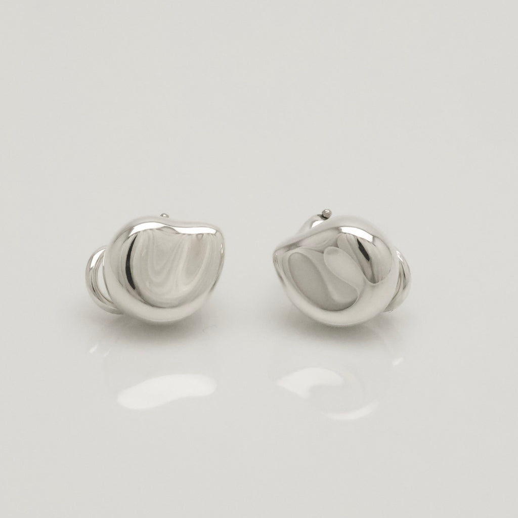  Tiffany & Co. Elsa Peretti Nugget Clip-On Earrings Sterling Silver 925 