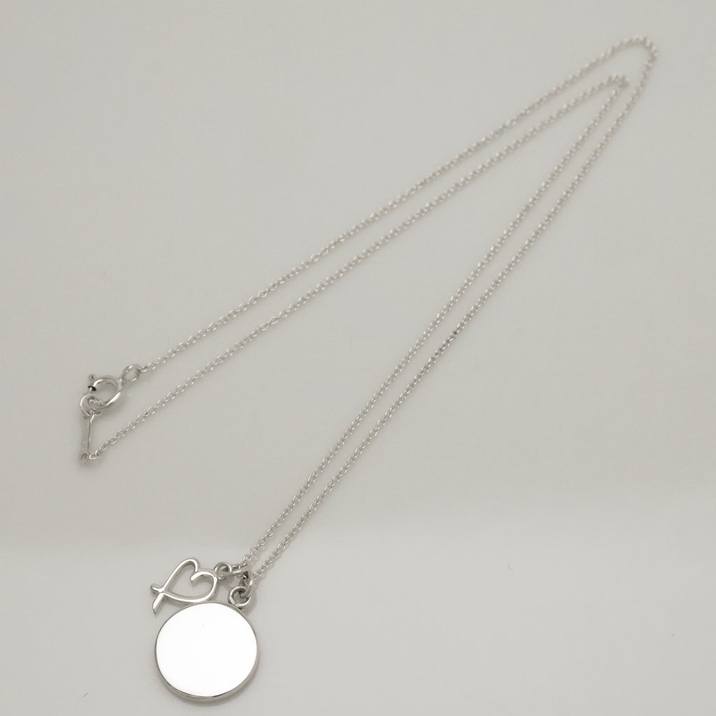 TIFFANY&Co. ノーツ LOVE ディスク ＆ ラビング ハート パロマピカソ ネックレス AG925