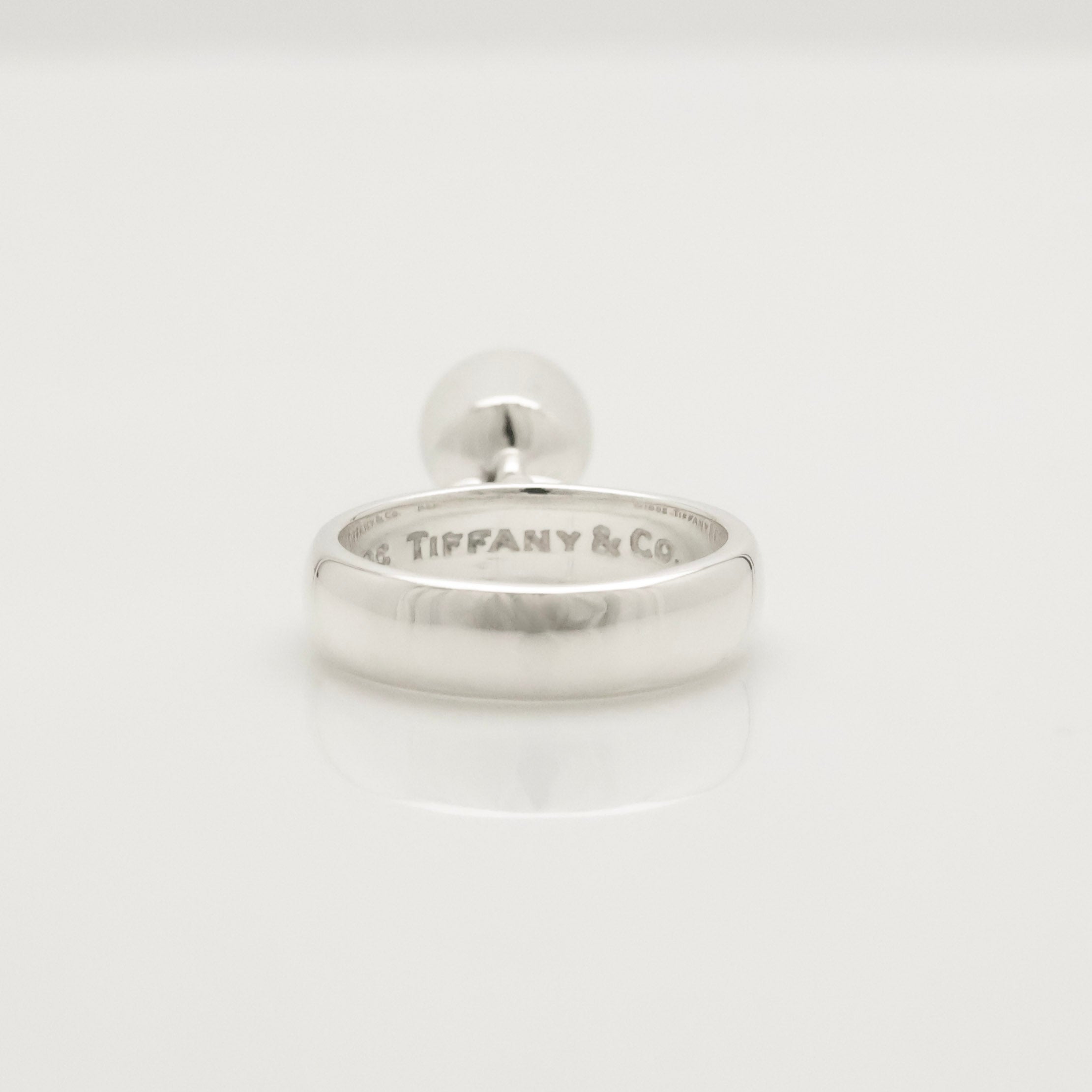 TIFFANY&Co. クォーツ ボール ダングル リング 10 号 AG925