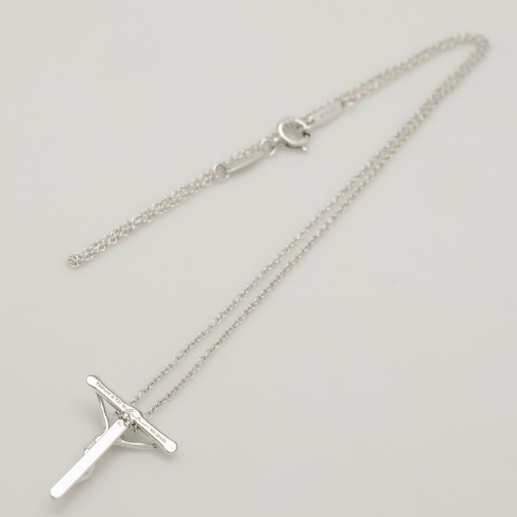 TIFFANY&Co. クルーシフィクス ロザリオ クロス ネックレス AG925
