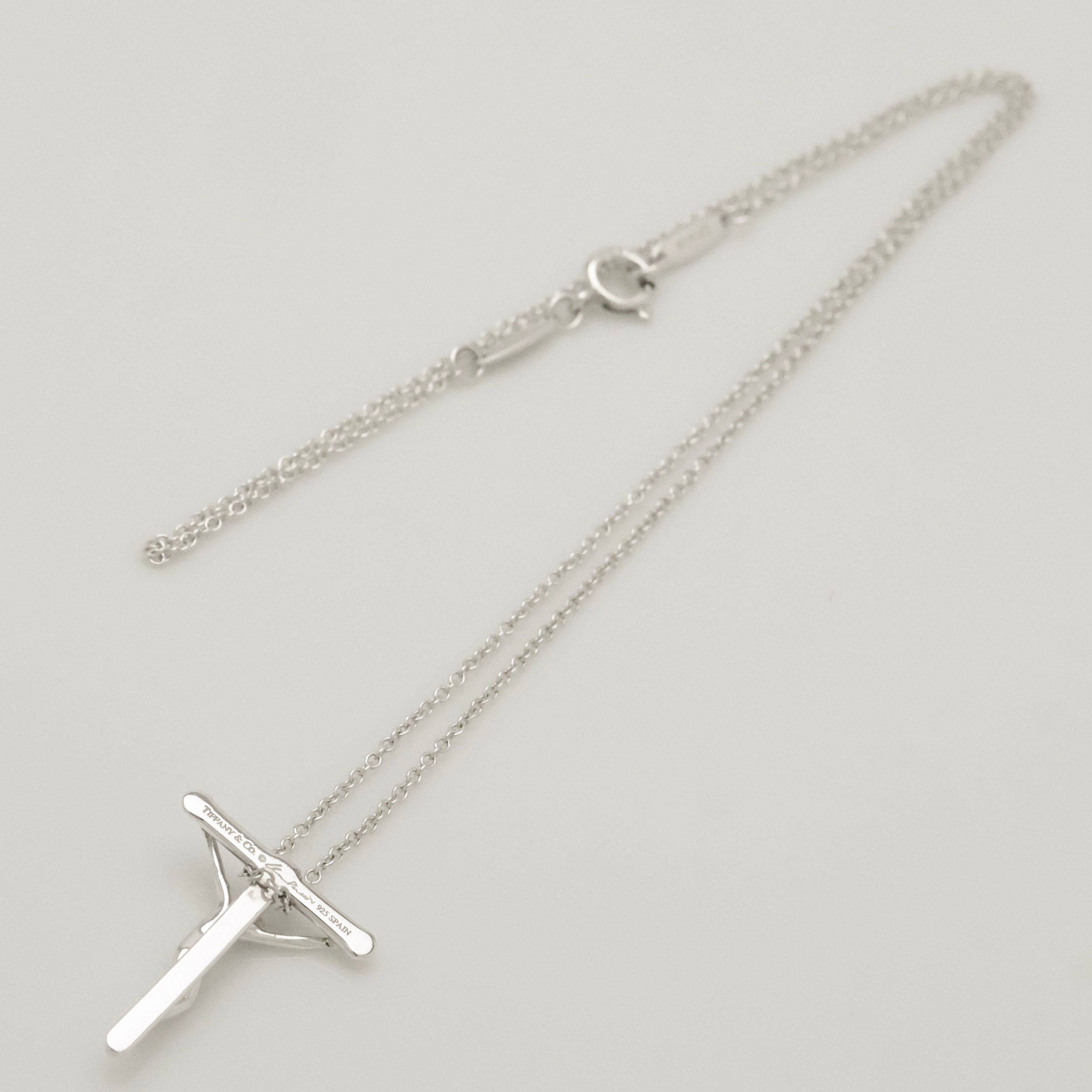 TIFFANY&Co. クルーシフィクス ロザリオ クロス ネックレス AG925