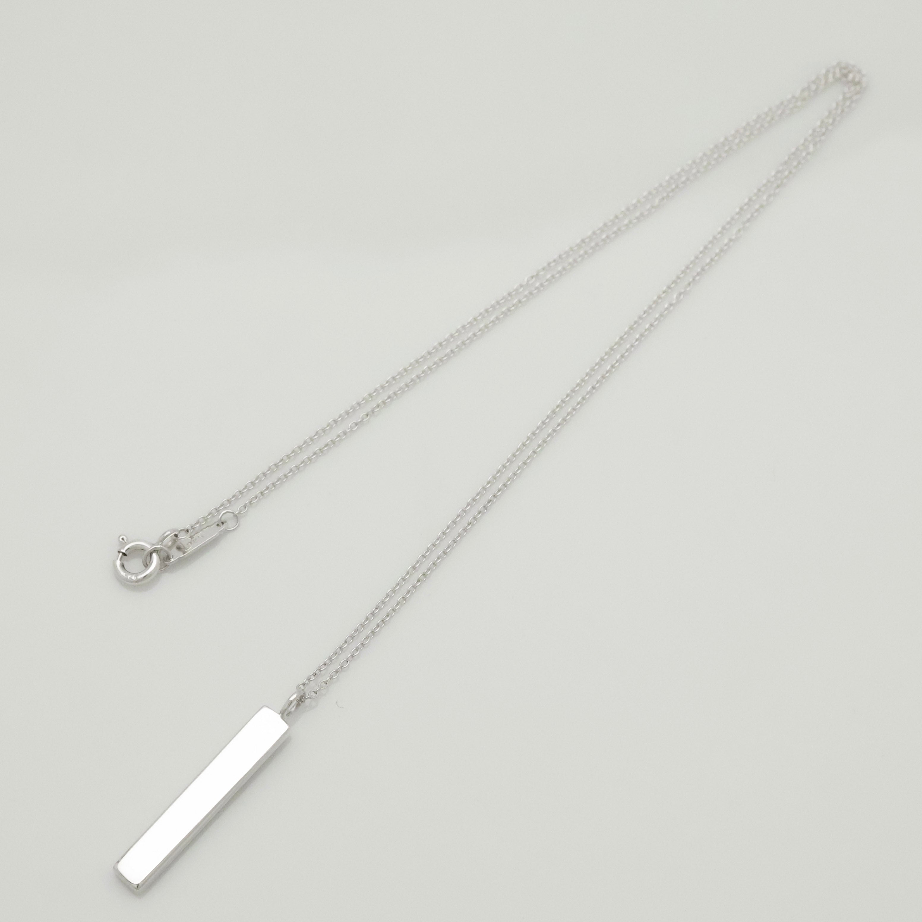 TIFFANY&Co. ノーツ バー 1P ダイヤモンド ネックレス AG925