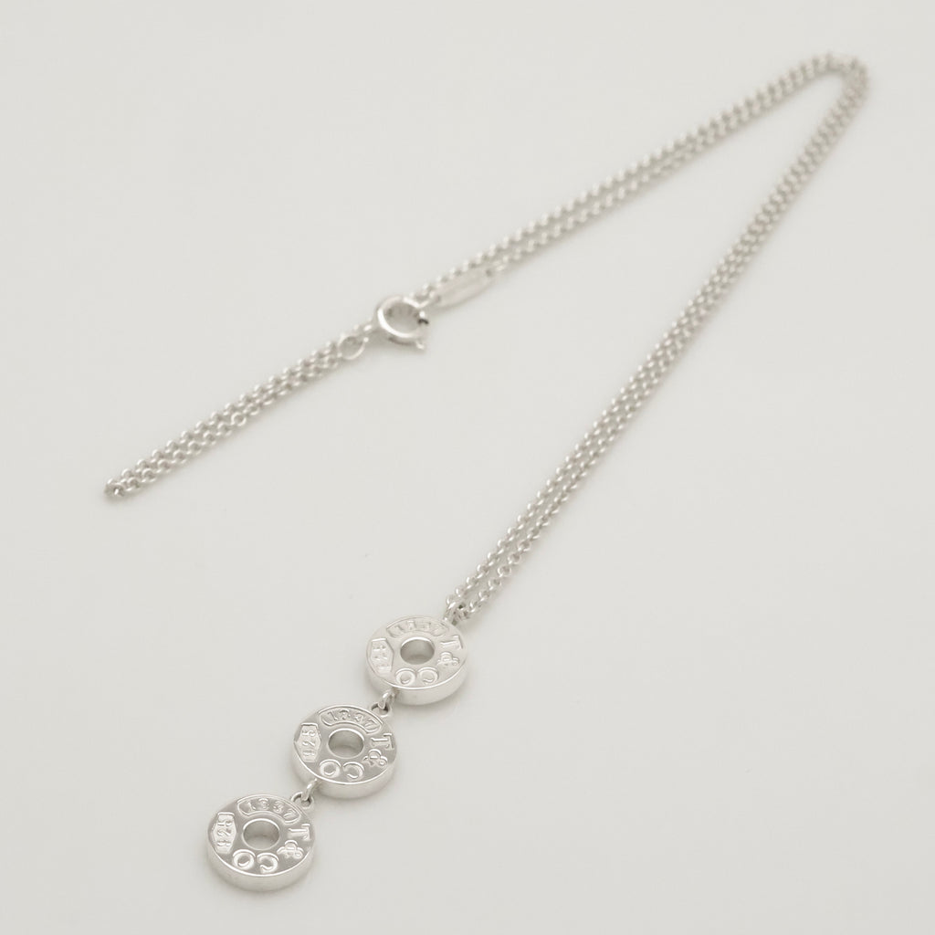 Tiffany & Co. 1837 Triple 3 Circle Pendant Necklace Sterling Silver 925